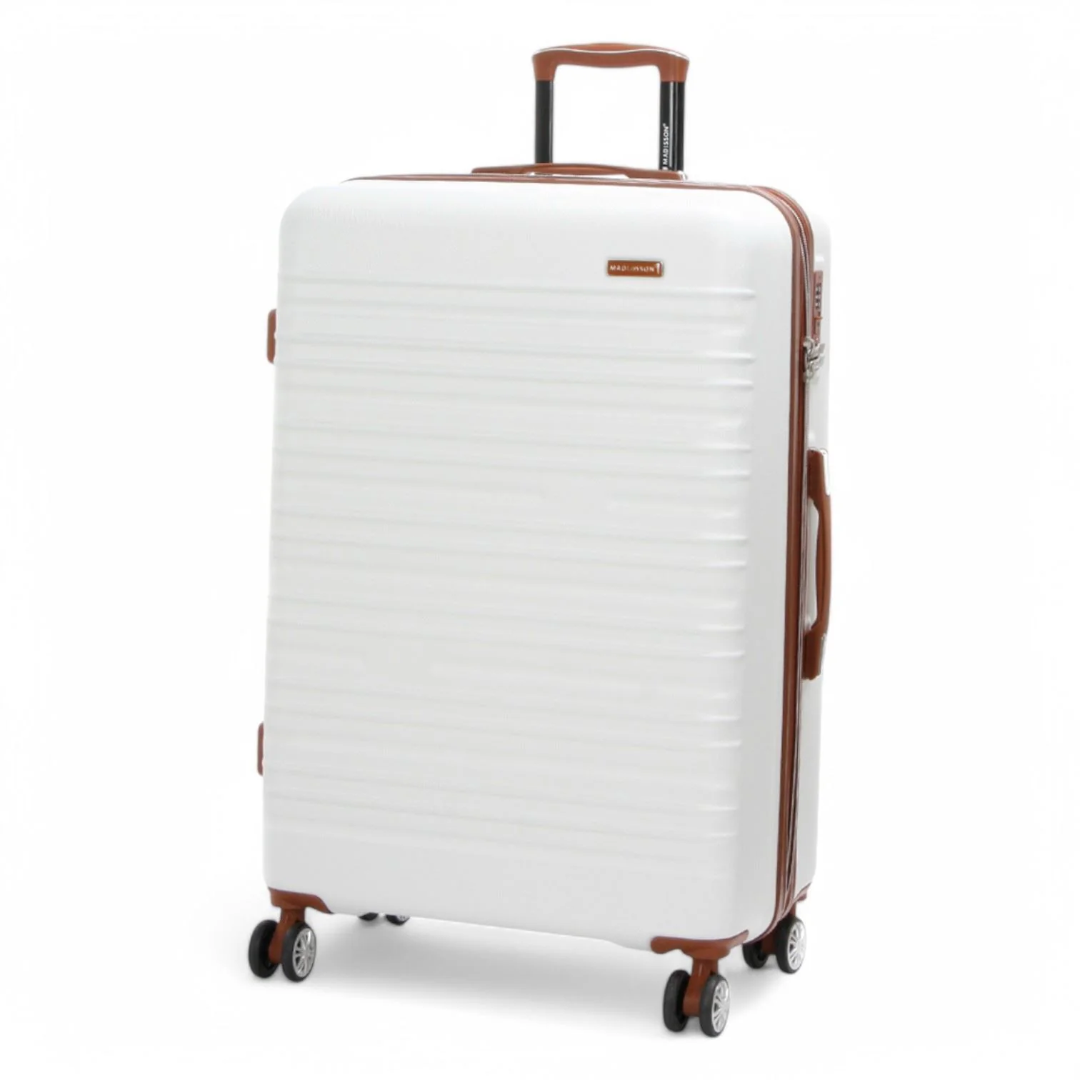 Armidale Large Hard Shell Suitcase in Cream - Image 4