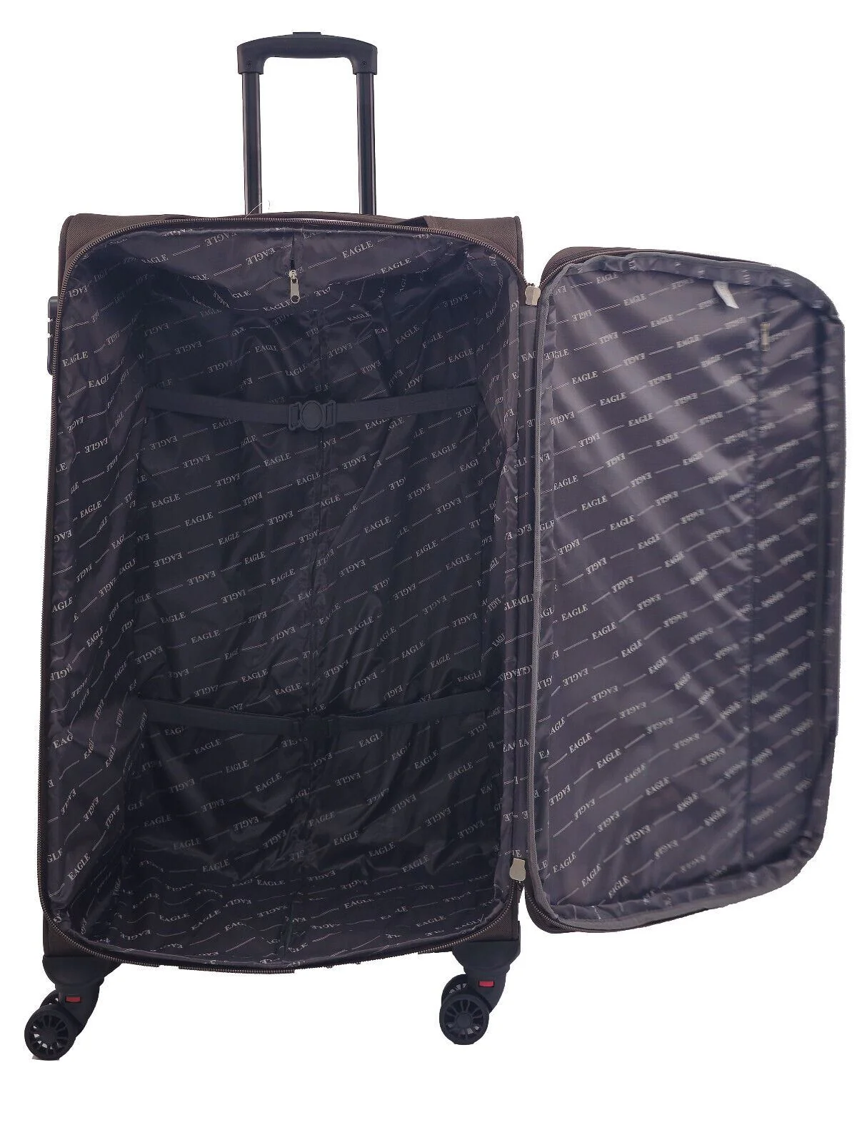 Ashland Large Soft Shell Suitcase in Brown - Image 5