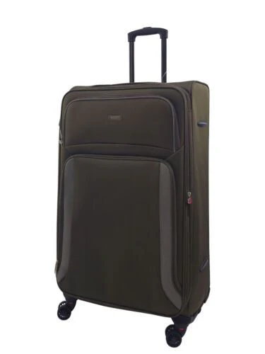 Ashland Large Soft Shell Suitcase in Khaki - Image 2