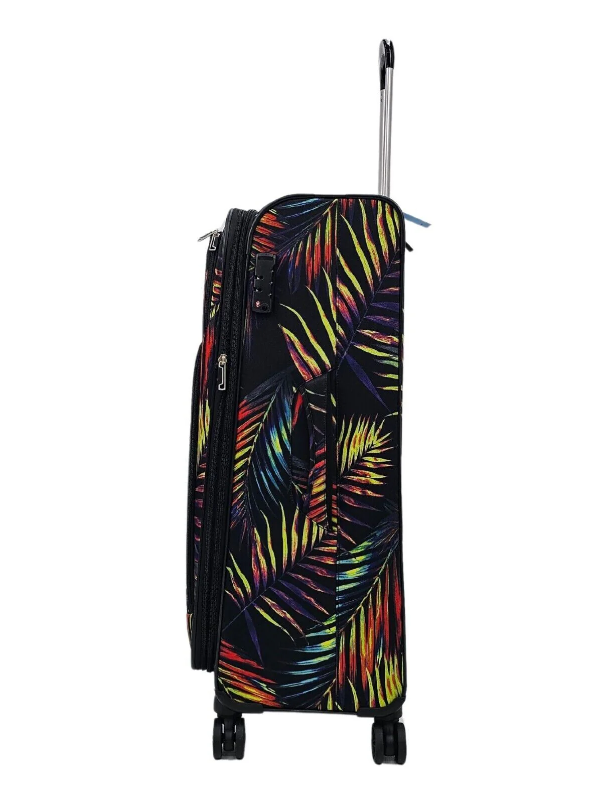 Ashville Large Soft Shell Suitcase in Leaf - Image 3