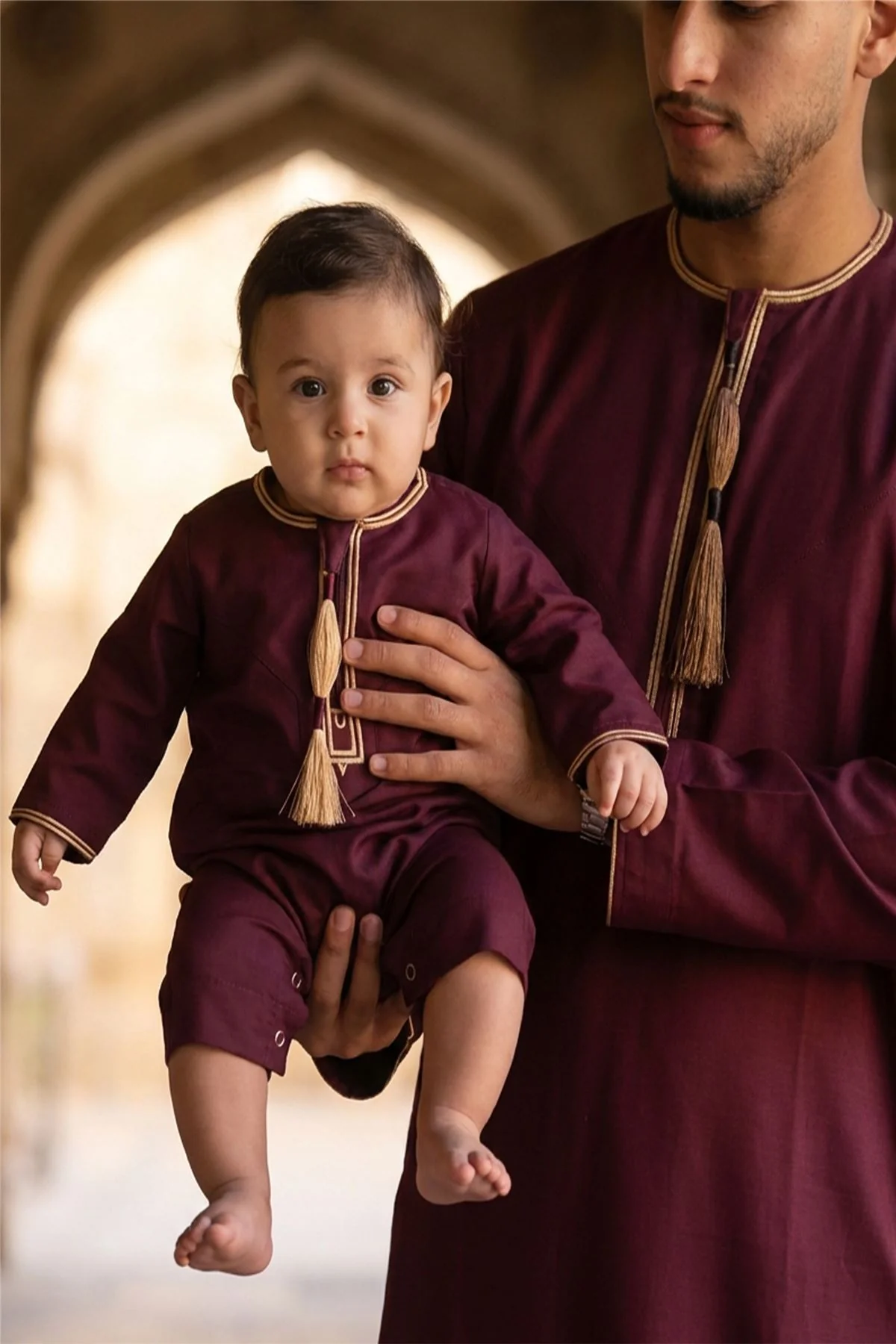 Baby Boys Ramadan Moroccan Thobe Robe Emirati Eid Jubba- B-TT003 - Image 9