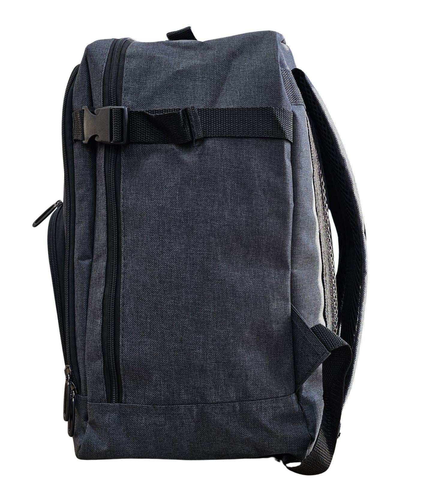 Backpack Rucksack 40x20 x25 cm Underseat Travel Cabin Bag for Easy Jet, Ryanair Black - Image 3