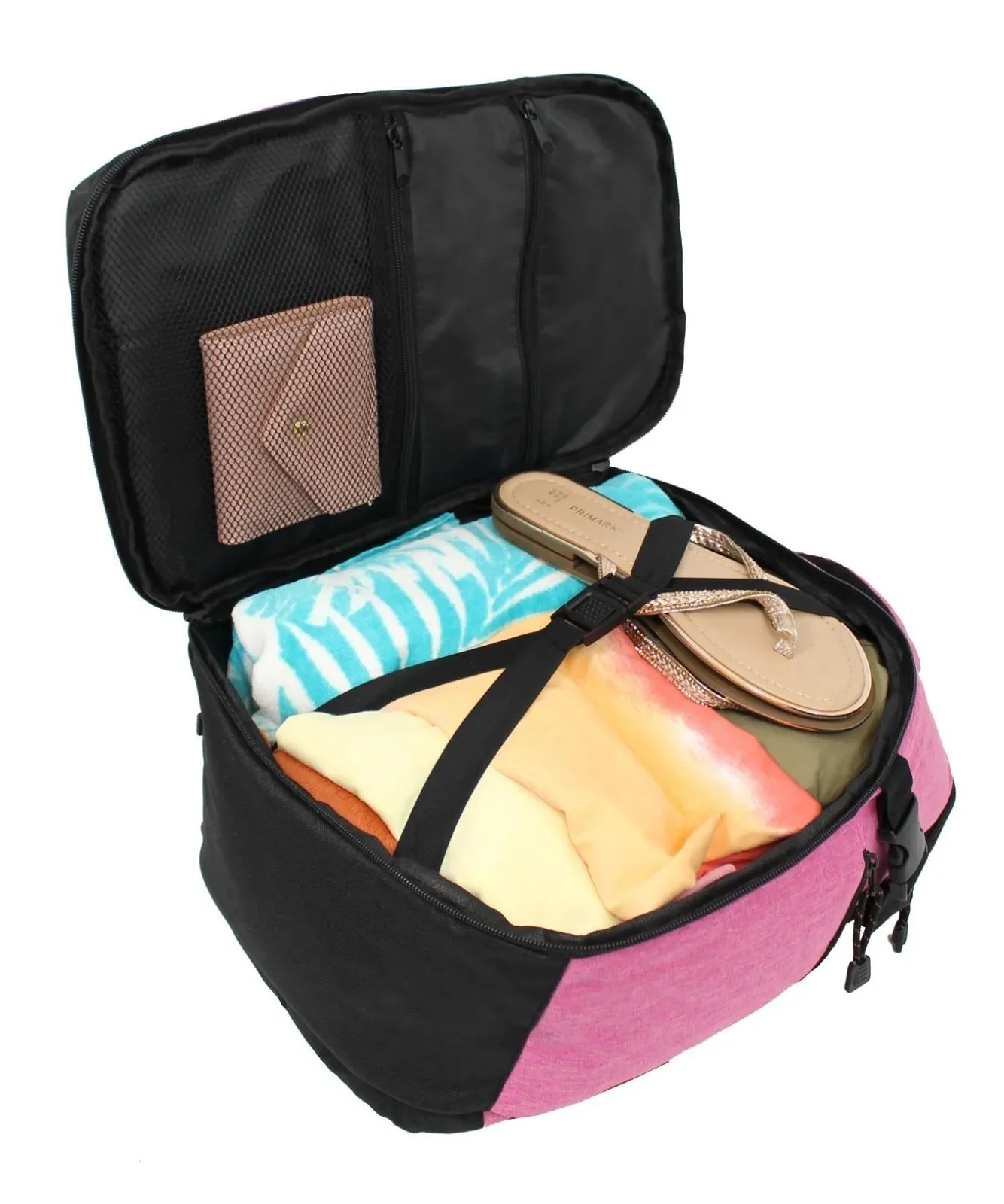Backpack Rucksack 40x20 x25 cm Underseat Travel Cabin Bag for Ryanair, Easy Jet Pink - Image 3
