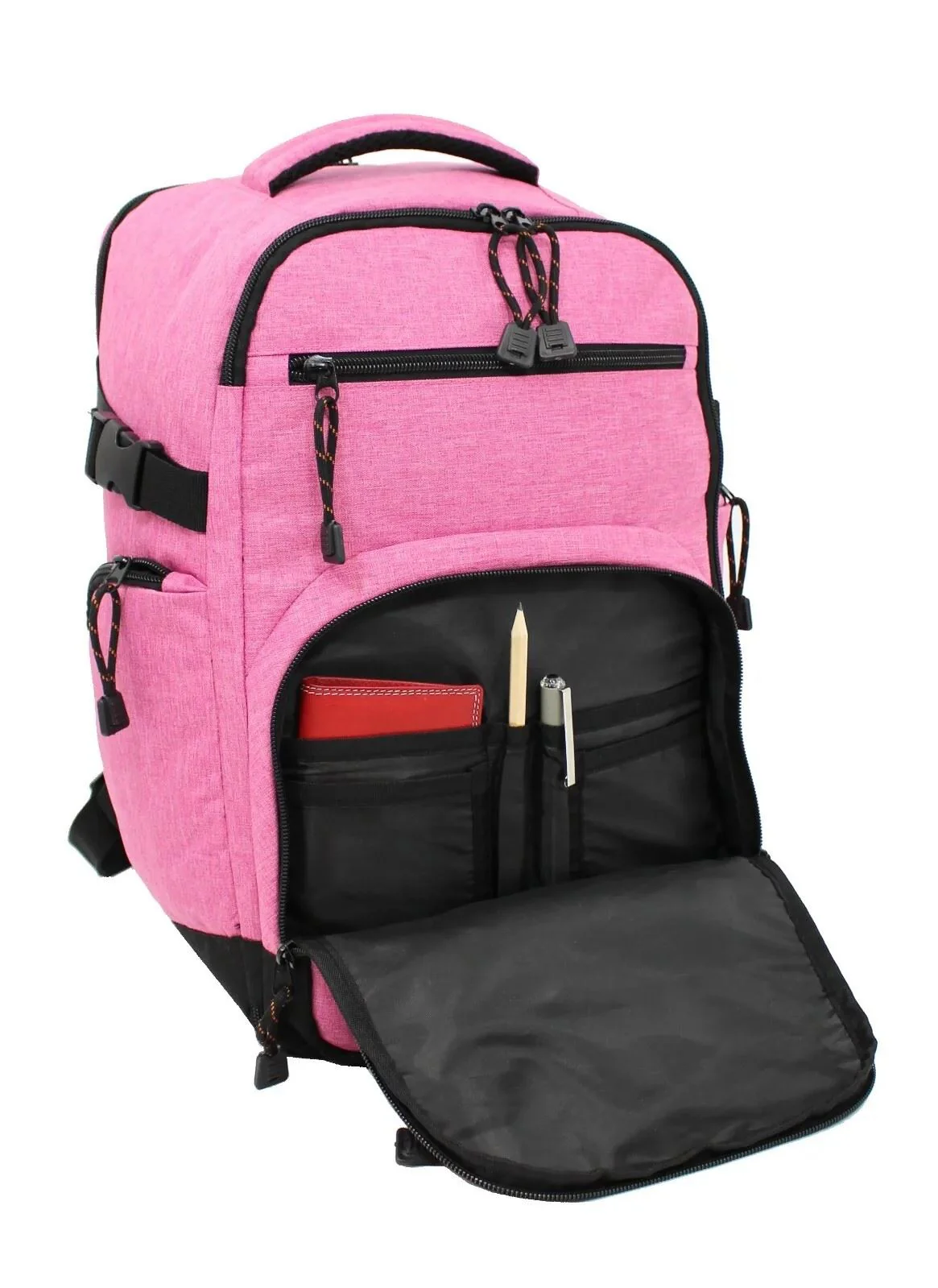 Backpack Rucksack 40x20 x25 cm Underseat Travel Cabin Bag for Ryanair, Easy Jet Pink - Image 4