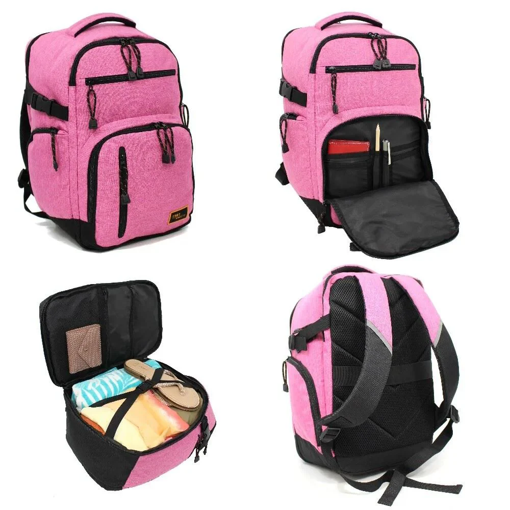 Backpack Rucksack 40x20 x25 cm Underseat Travel Cabin Bag for Ryanair, Easy Jet Pink - Image 7