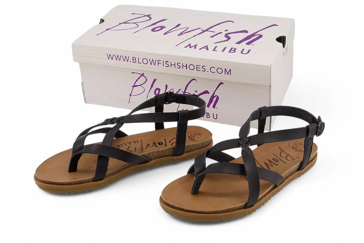 Blowfish Malibu Women's Black Strappy Buckle Sandals - Macarah B - Image 10