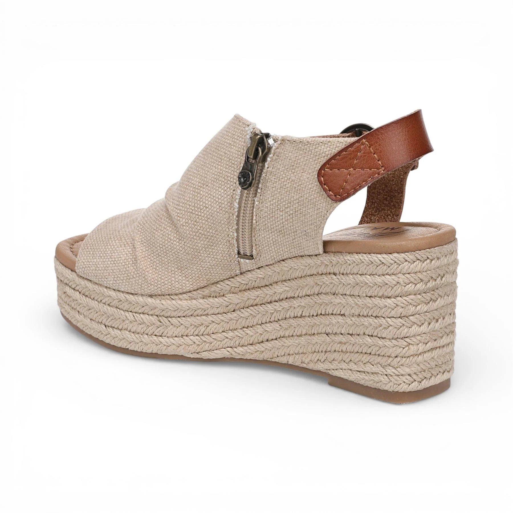 Blowfish Malibu Womens Brown Beige Wedge Slingbacks Heel Sandals - Amira - Image 10