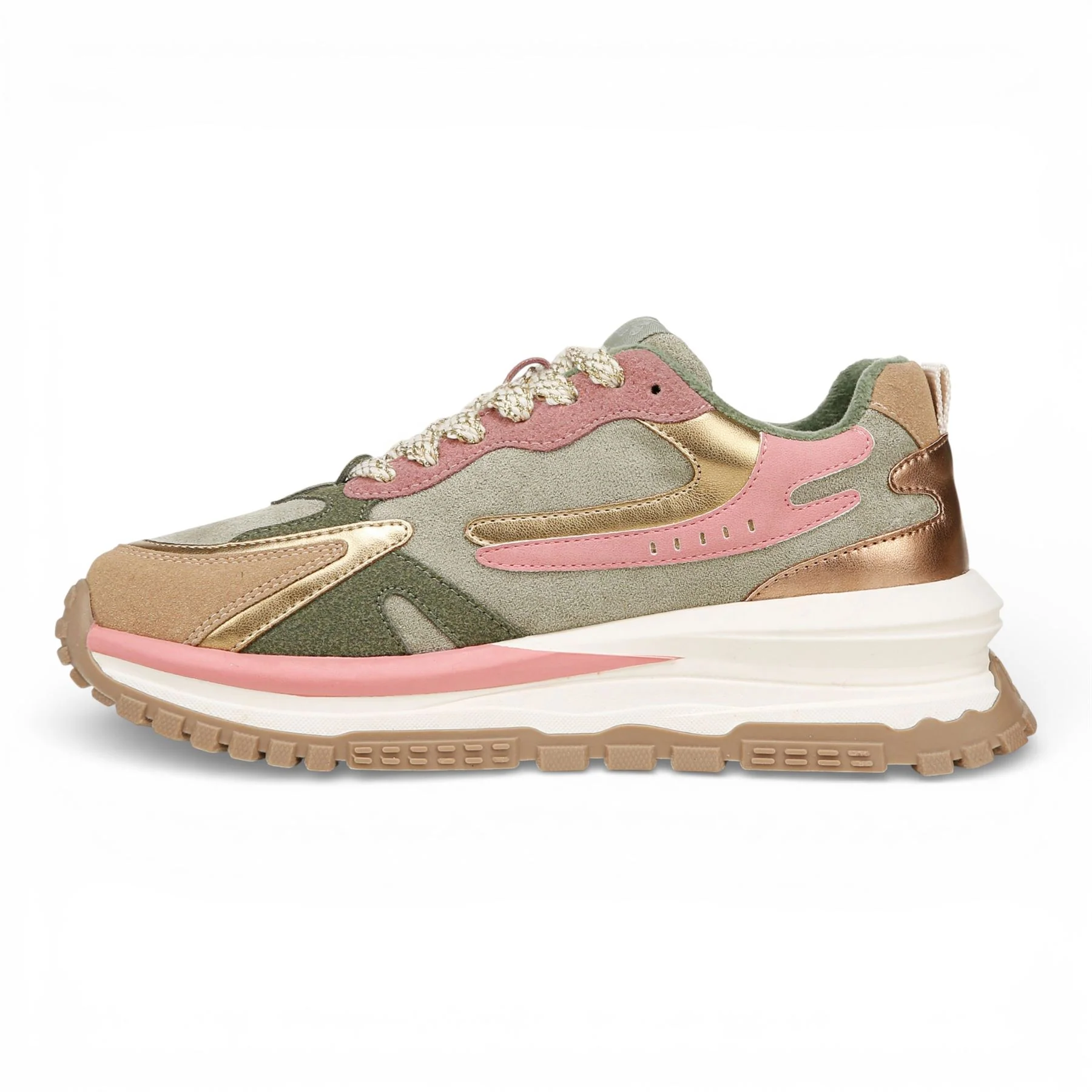 Blowfish Malibu Womens Green Pink Retro Sneaker Trainers - Leo - Image 7
