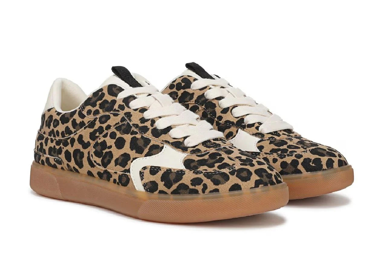 Blowfish Malibu Womens Leopard Brown Lace-Up Sneakers - Tastic - Image 3