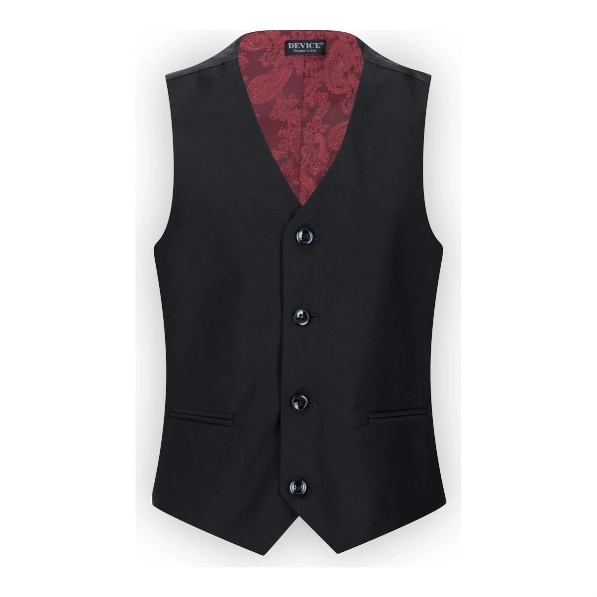 Boys 3 Piece Plain Black Classic Retro Suit - Image 11