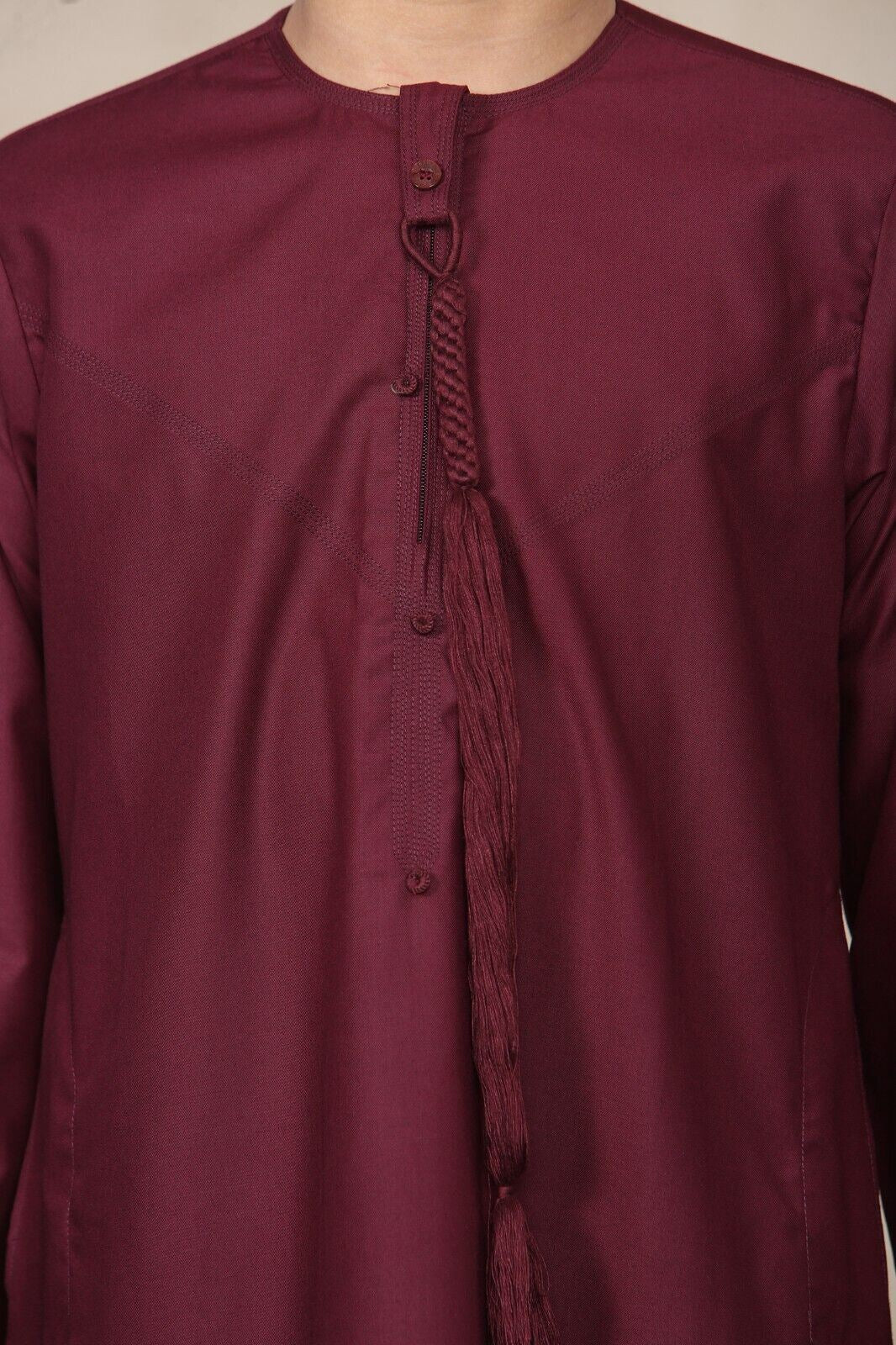 Boy's Kids Thobe Emirati Jubba Islamic Clothing Kaftan Eid String Tassel - Image 51