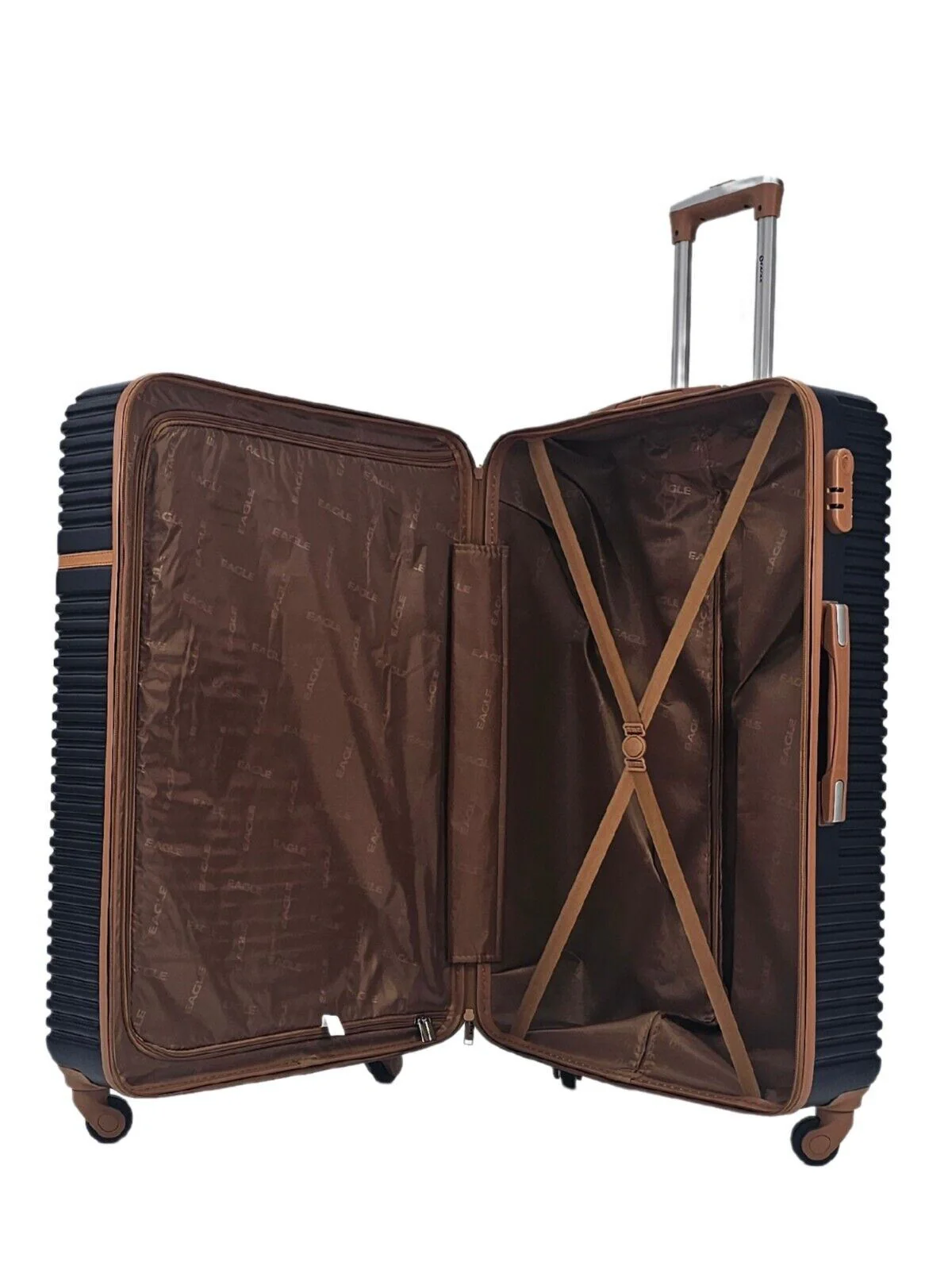 Bridgeport Large Hard Shell Suitcase in Navy - Image 5