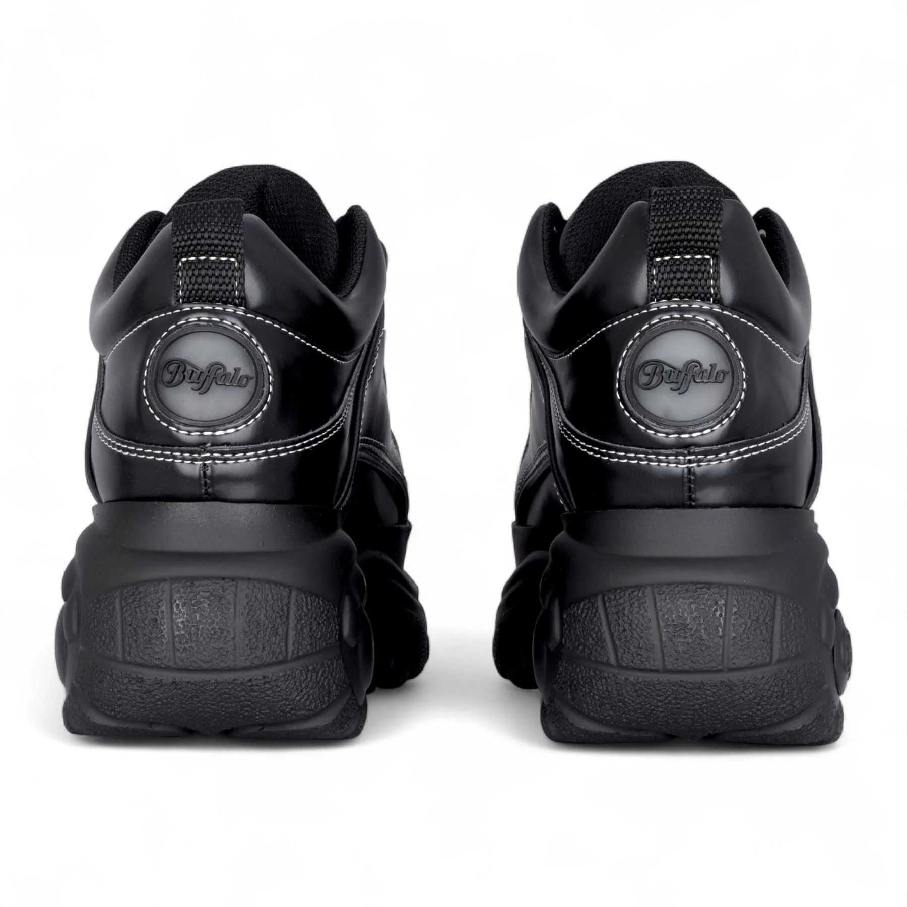 Buffalo Womens Black Chunky Platform Fashion Trainers - 1339-14 - Image 5