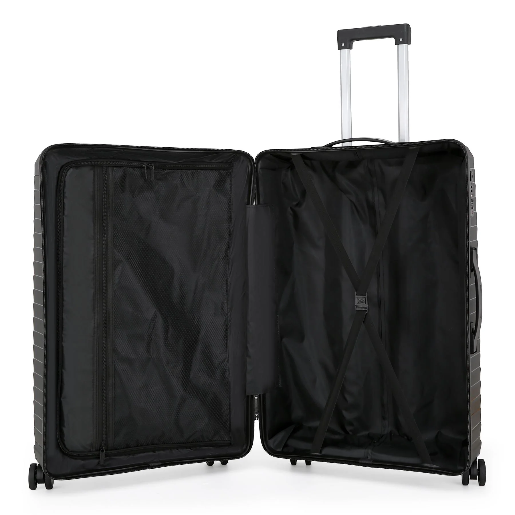 Burnaby Large Hard Shell Suitcase in Black - Image 7