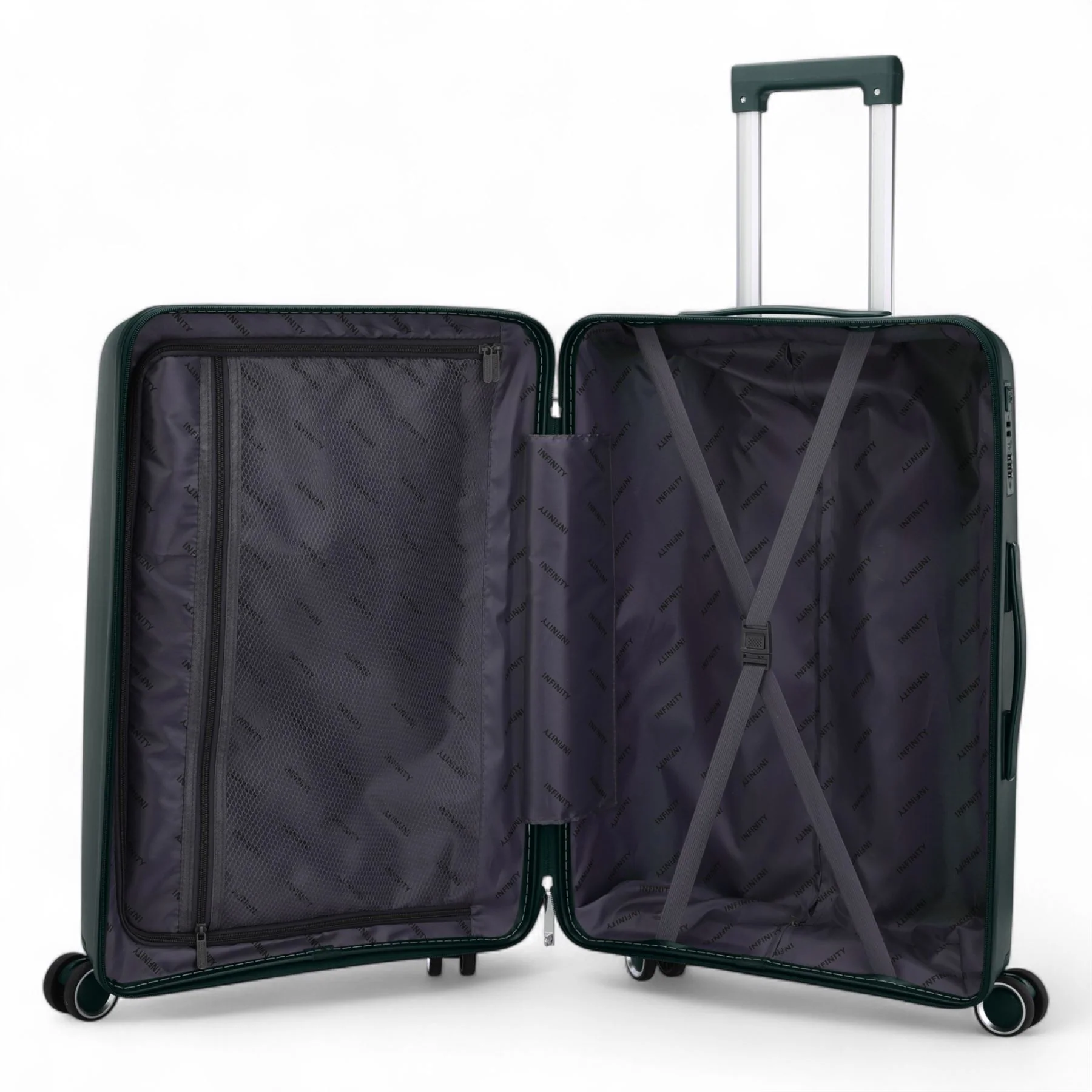 Burnaby Large Hard Shell Suitcase in Green - Image 7