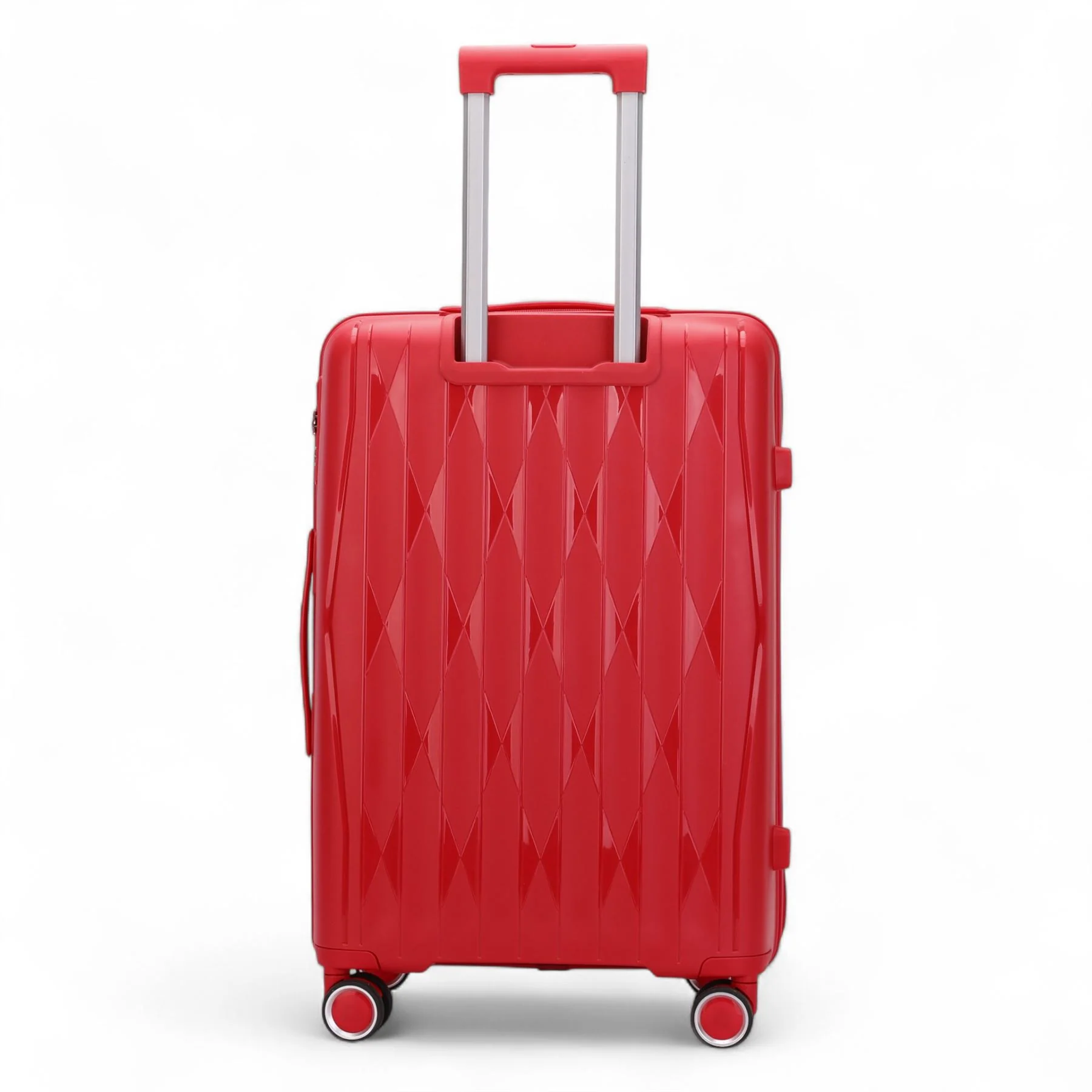 Burnaby Large Hard Shell Suitcase in Red - Image 6