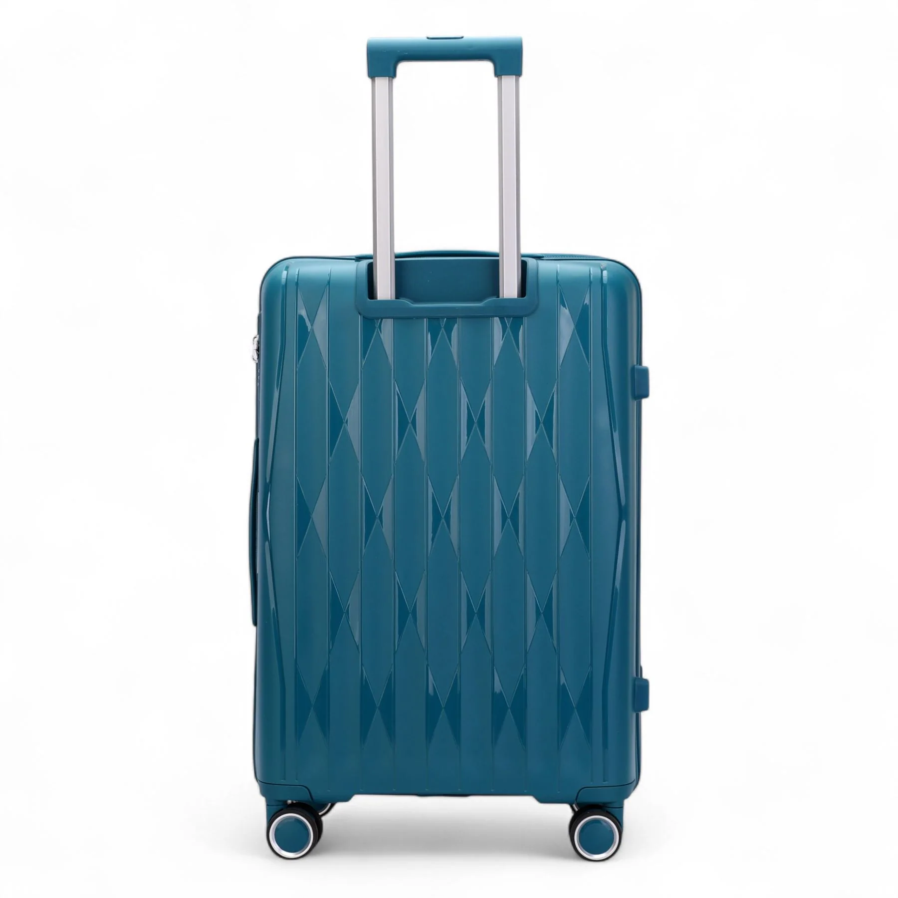 Burnaby Large Hard Shell Suitcase in Teal Blue - Image 6