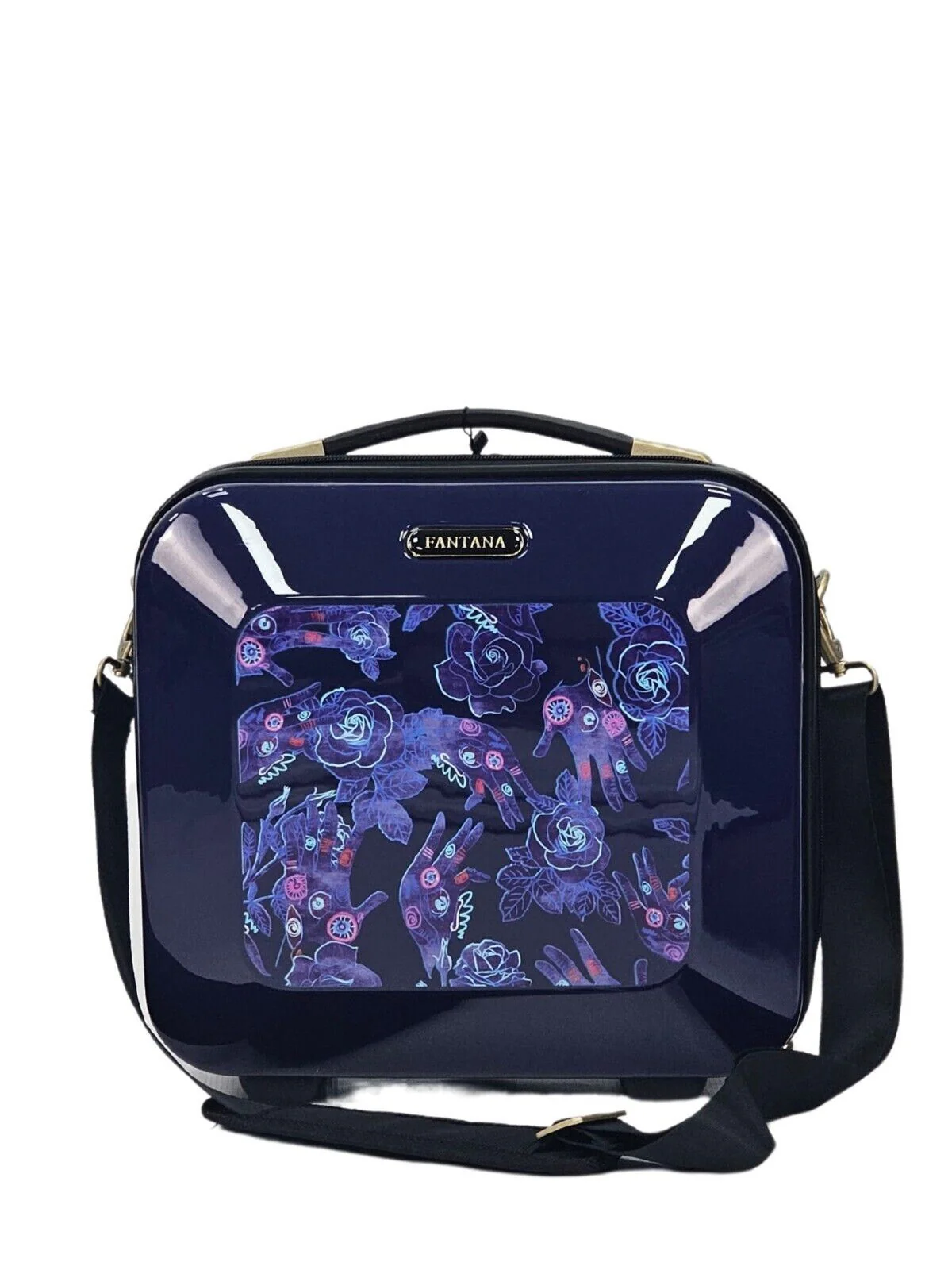 Butler Cosmetic Hard Shell Suitcase in Blue - Image 4