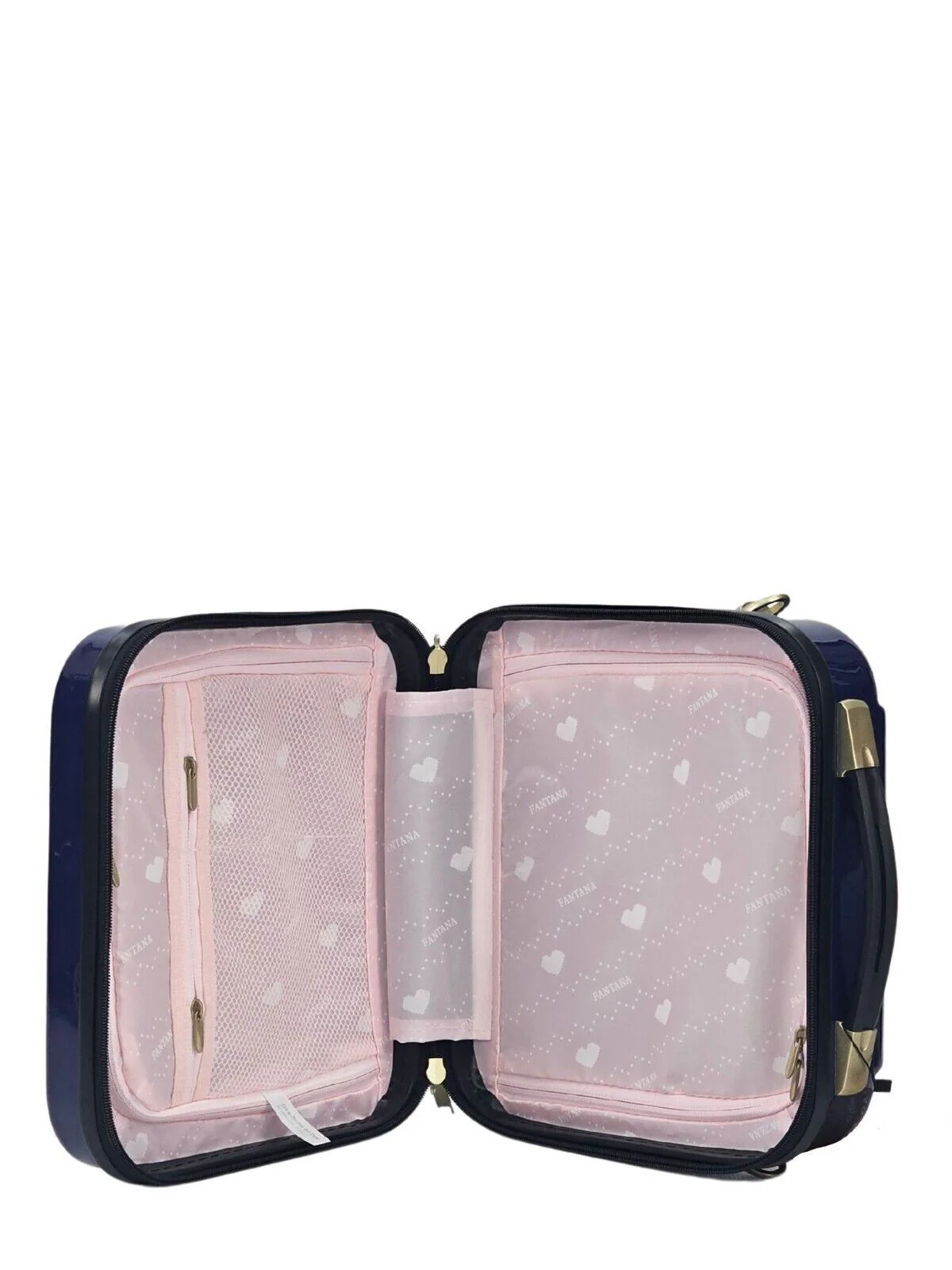 Butler Cosmetic Hard Shell Suitcase in Blue - Image 6