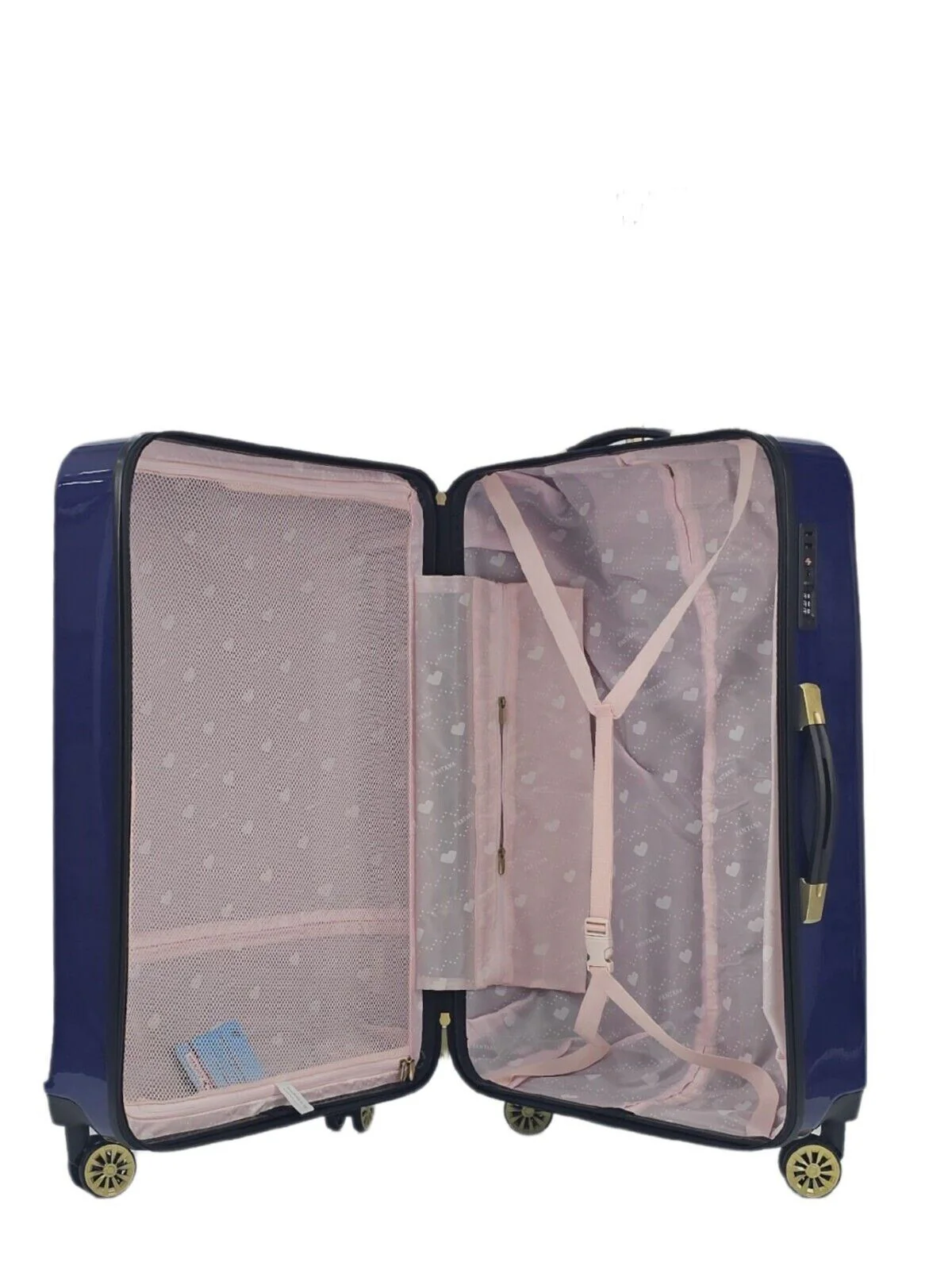 Butler Large Hard Shell Suitcase in Blue - Image 5