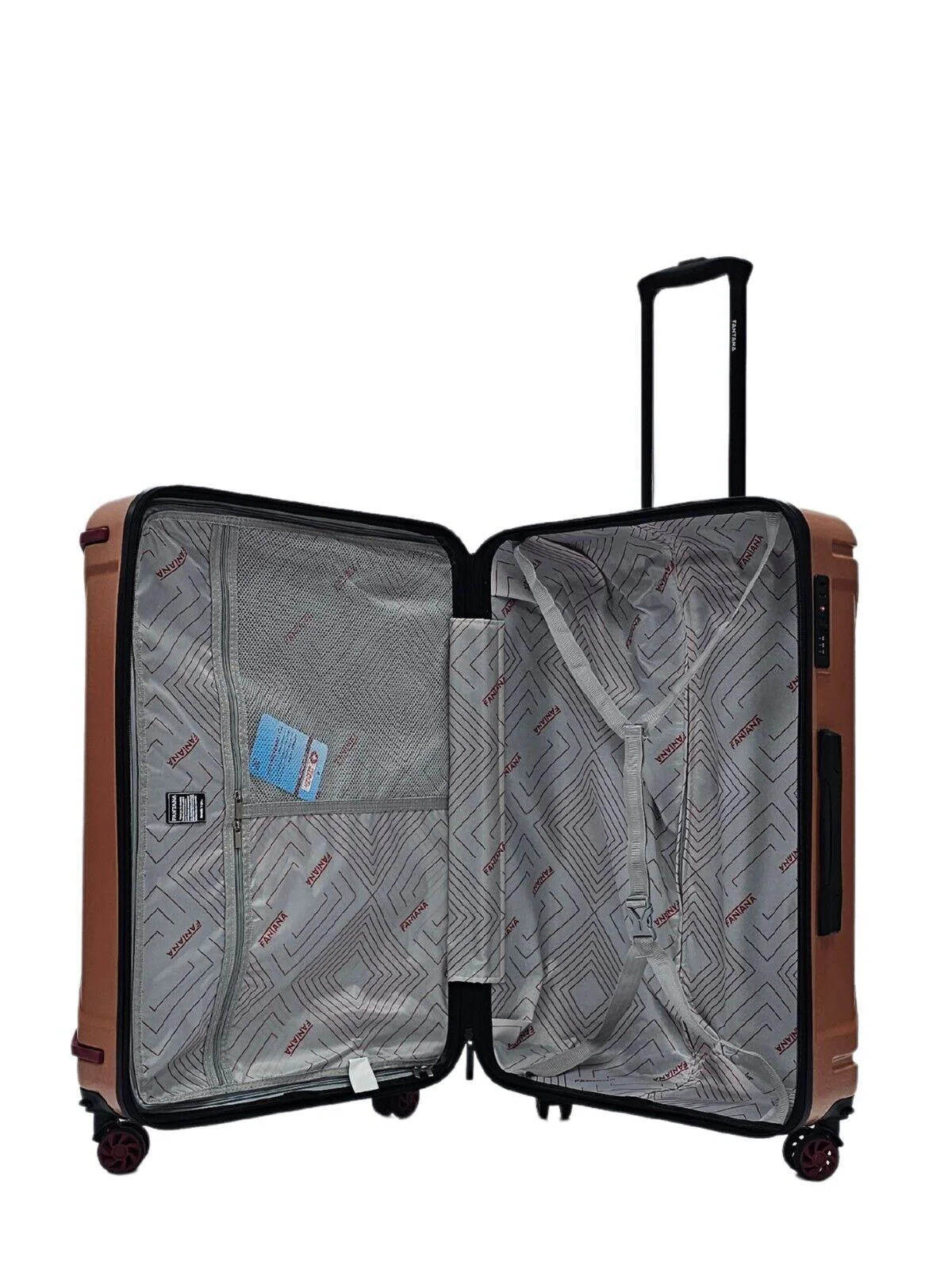 Bynum Large Hard Shell Suitcase in Rose Gold - Image 5