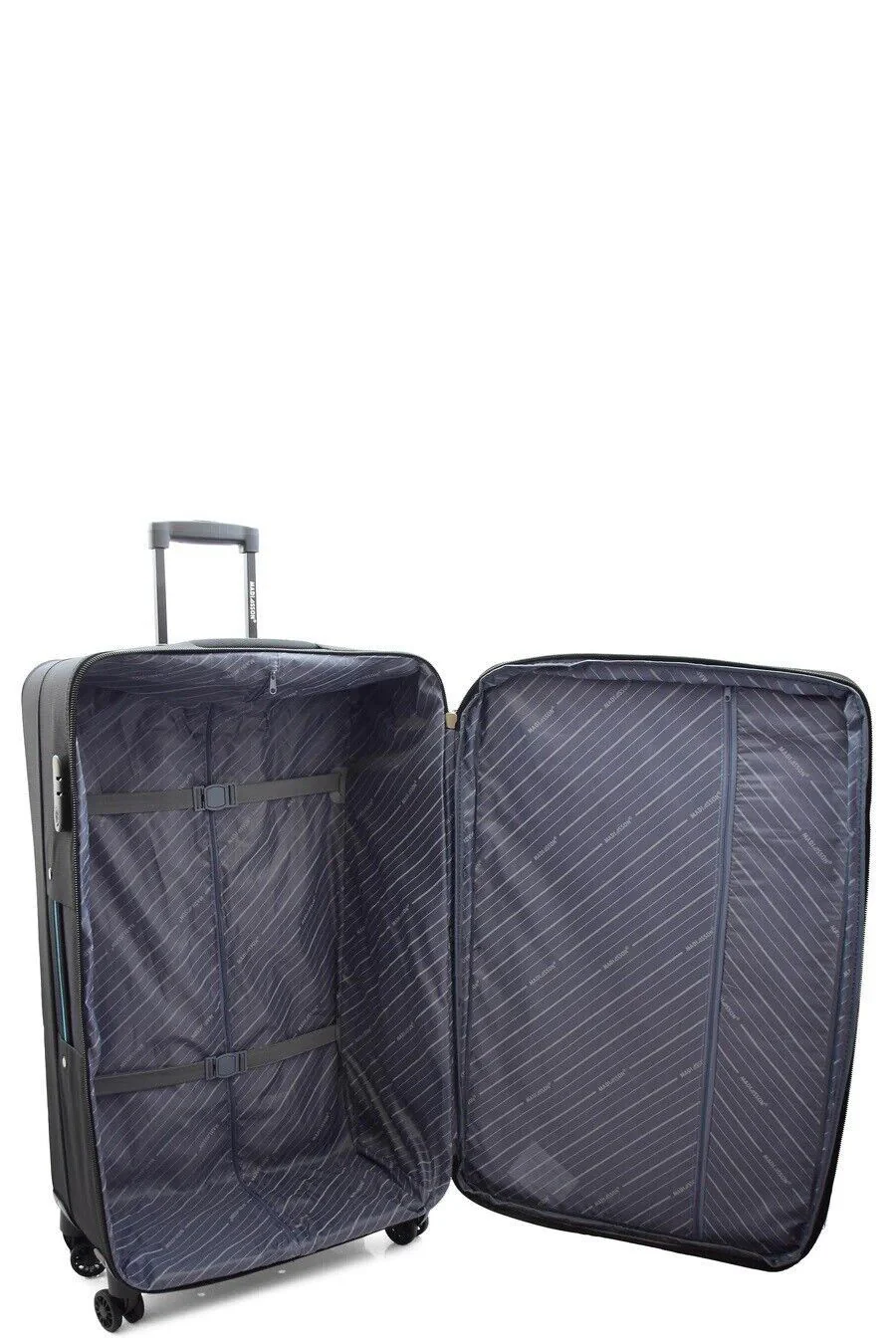 Calera Extra Large Soft Shell Suitcase in Black - Image 6