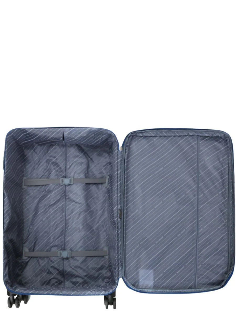Calera Large Soft Shell Suitcase in Blue - Image 8