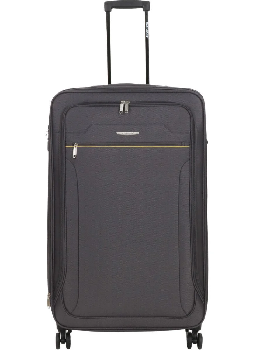 Calera Large Soft Shell Suitcase in Grey - Image 4