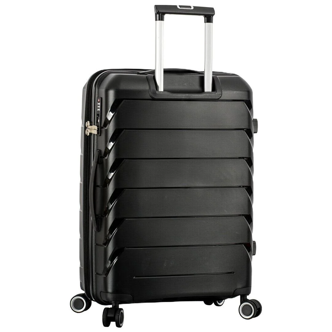 Camden Large Hard Shell Suitcase in Black - Image 4