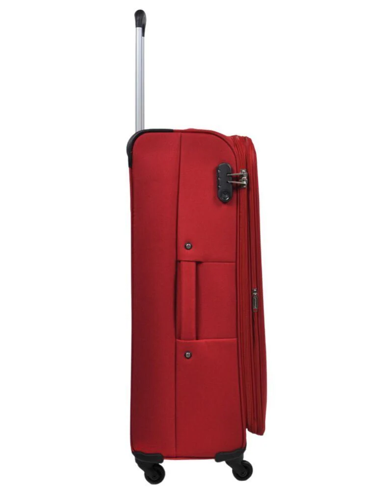 Carrollton Large Soft Shell Suitcase in Red - Image 5