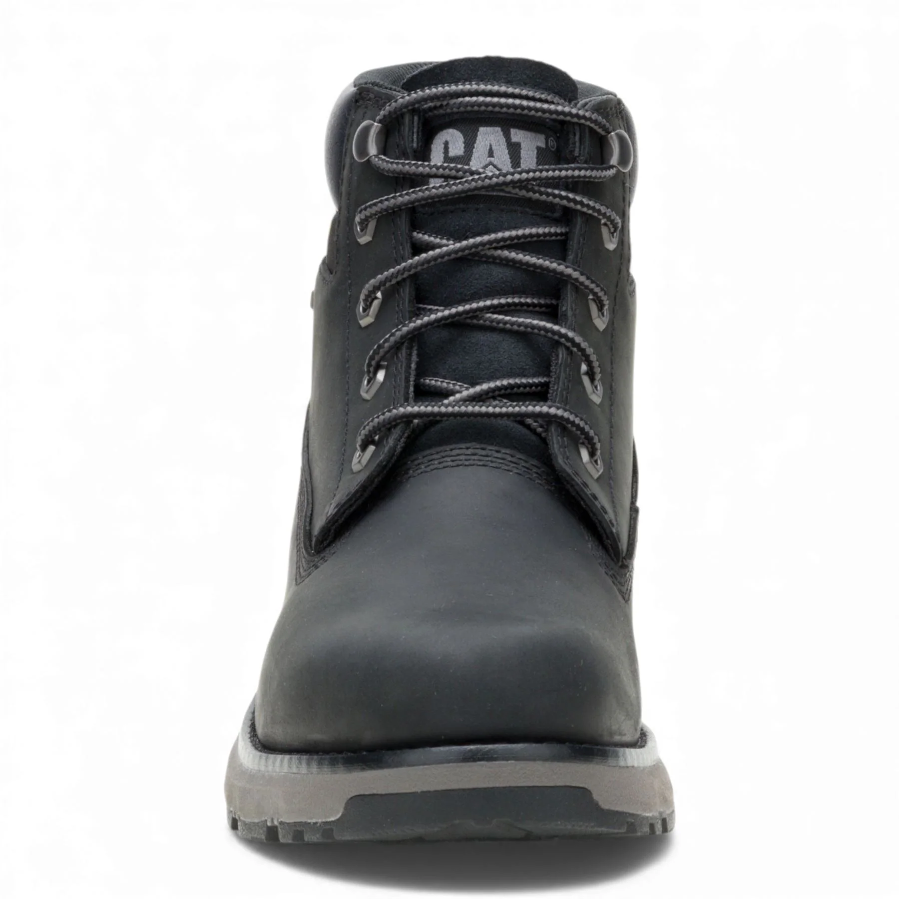 Caterpillar (CAT) Men's Pursue Black Leather Everyday Work Hiking Ankle Boots - Image 5