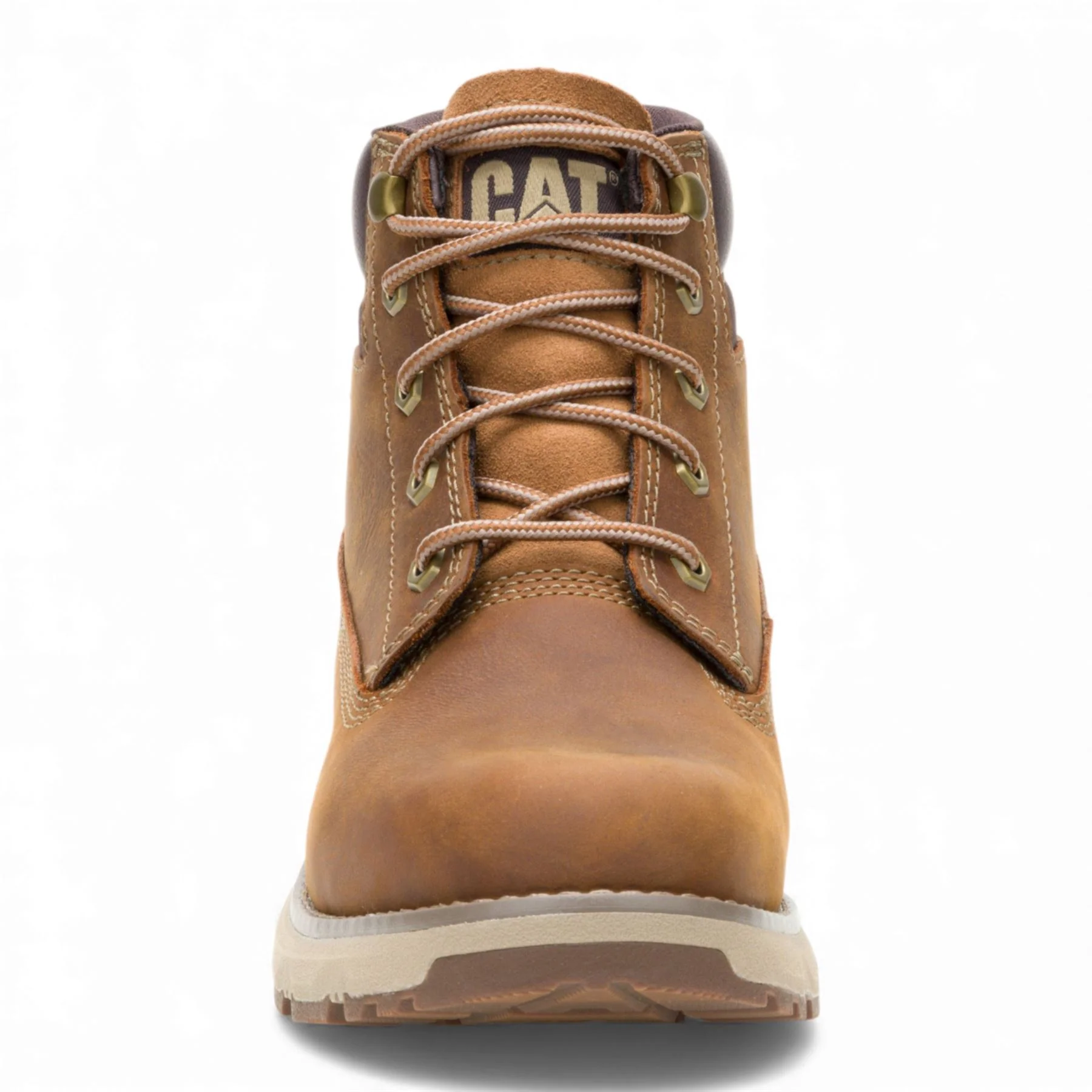 Caterpillar (CAT) Men's Pursue Brown Leather Everyday Work Hiking Ankle Boots - Image 5