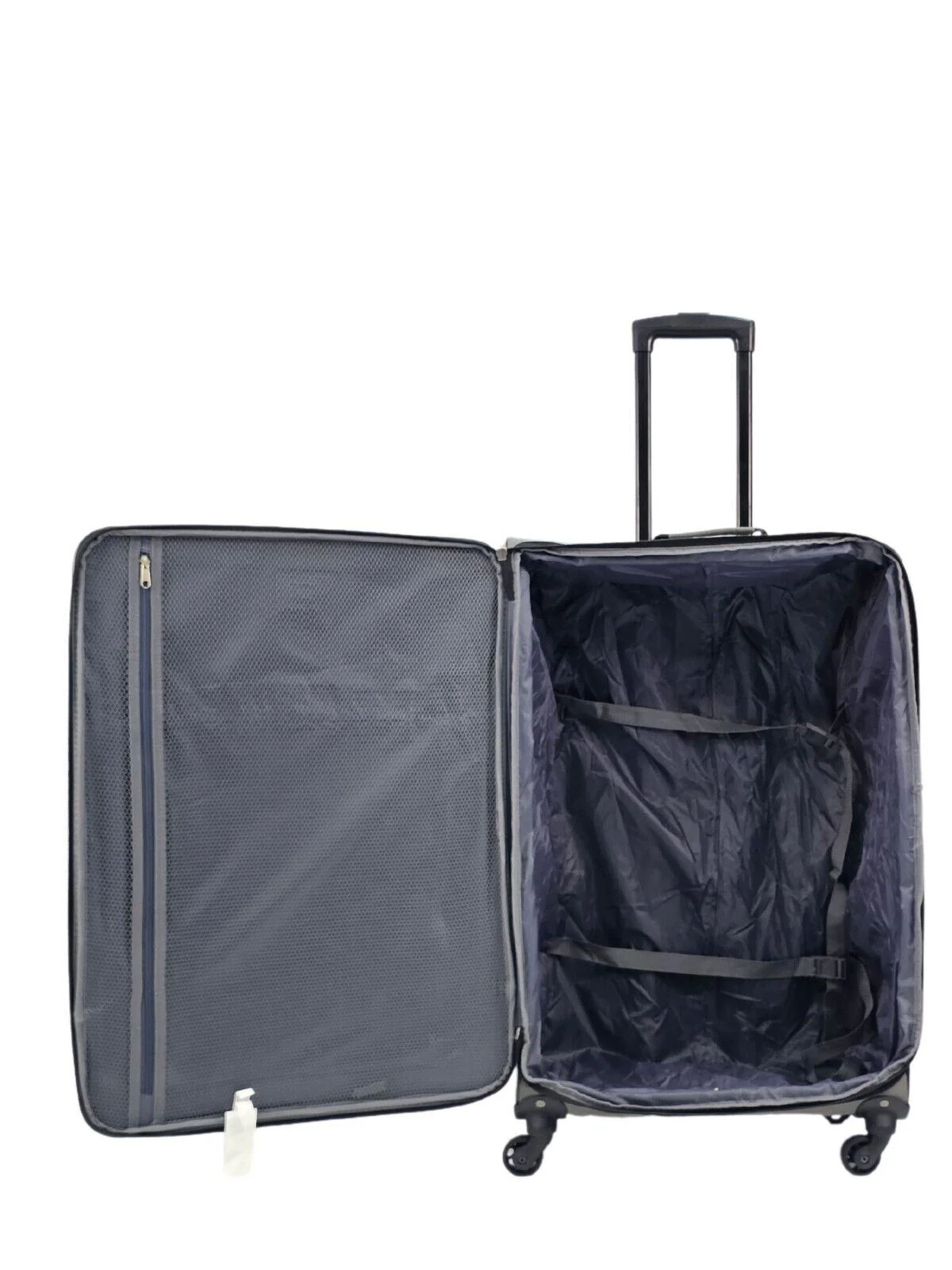 Coaling Large Soft Shell Suitcase in Grey - Image 7