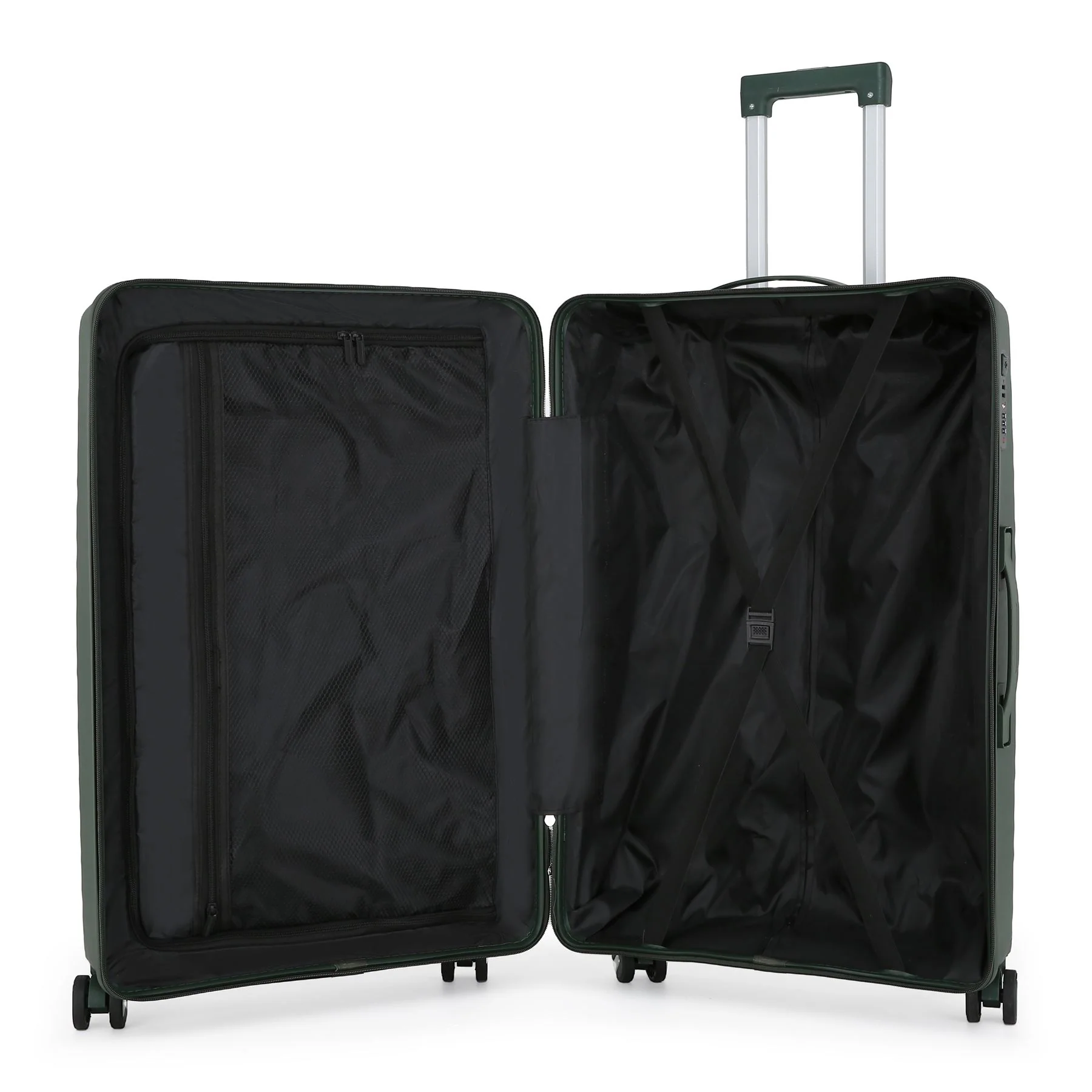 Courtenay Large Hard Shell Suitcase in Green - Image 7