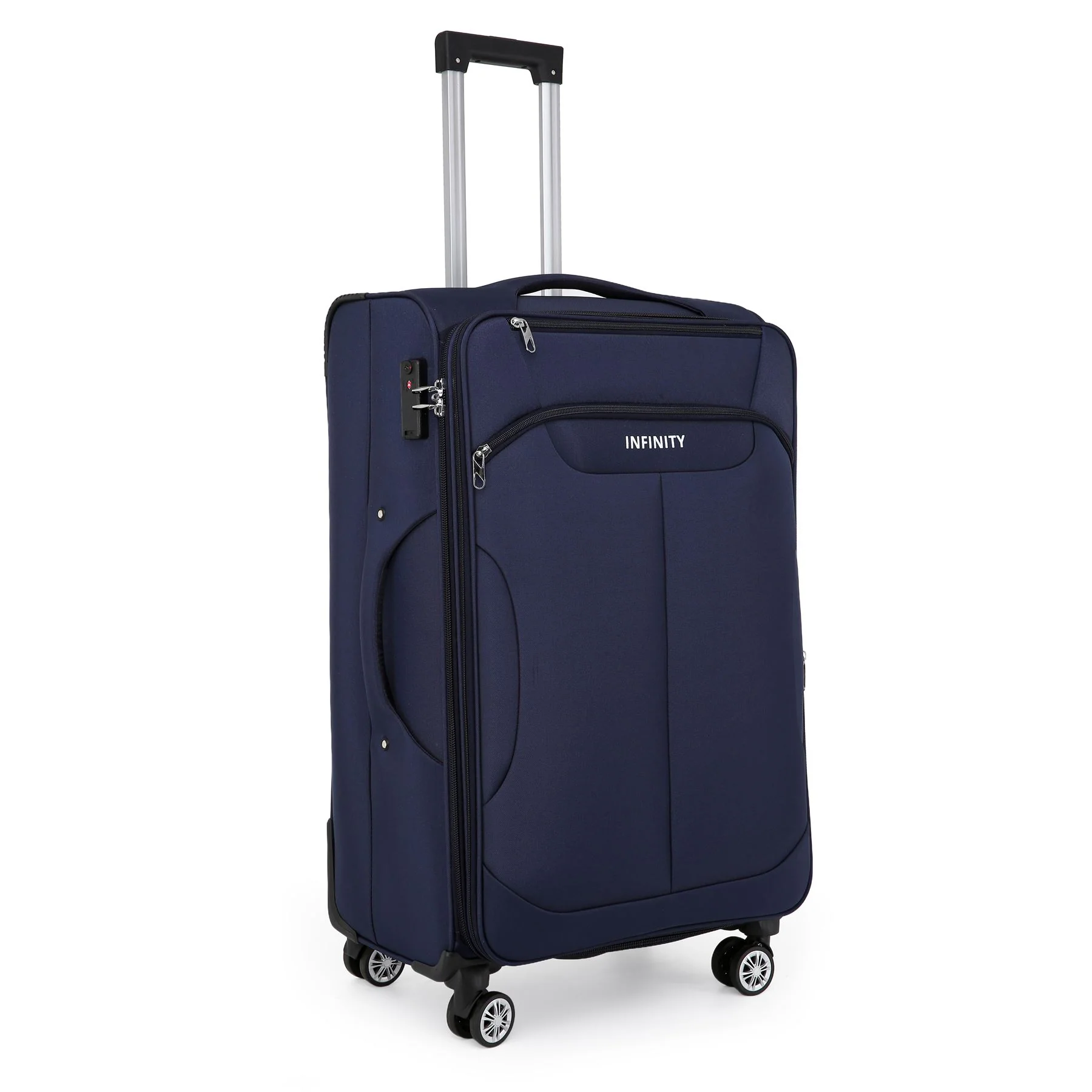 Delta Large Hard Shell Suitcase in Navy - Image 4