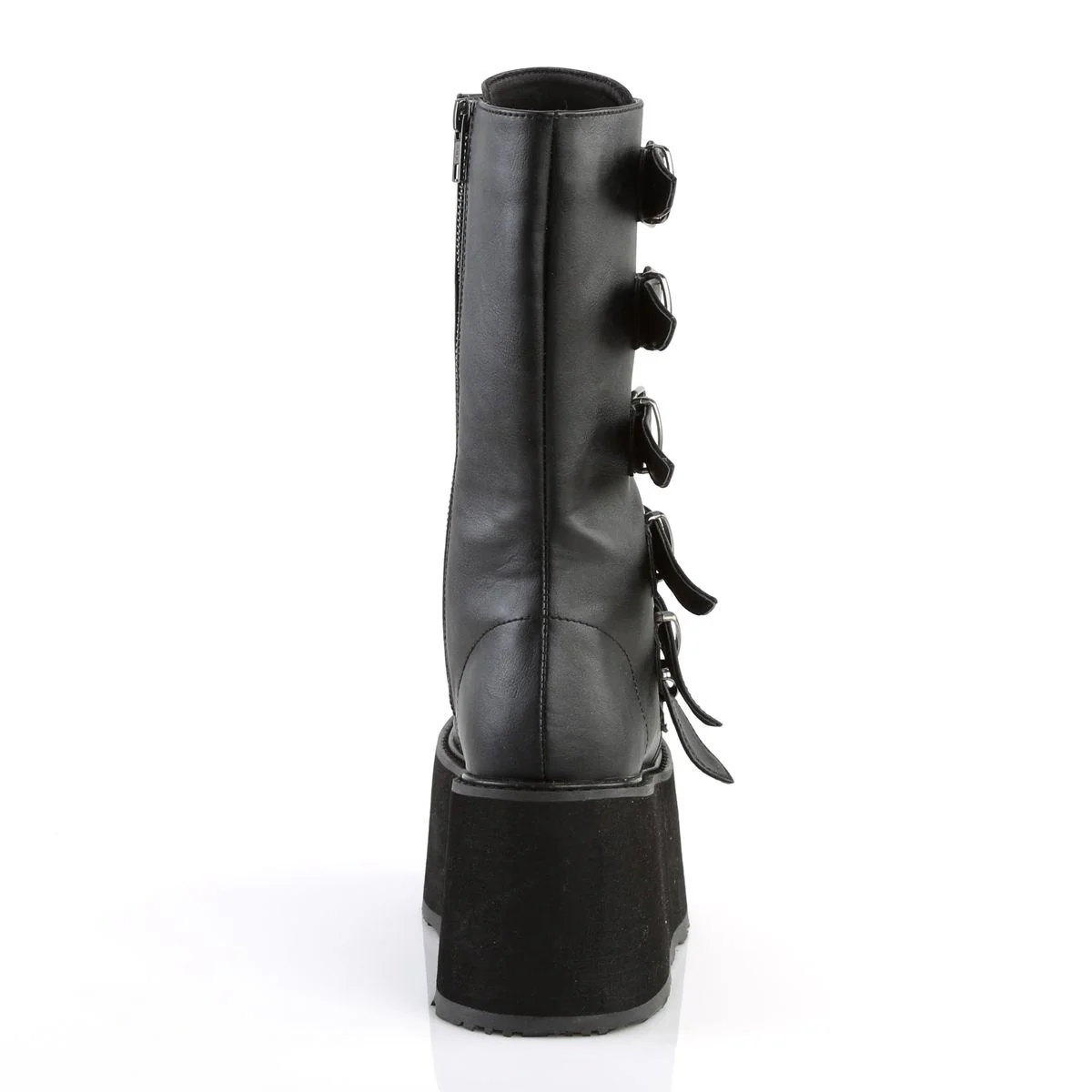 Demonia Damned 225 Black Mid Calf Platform Boots - Image 4