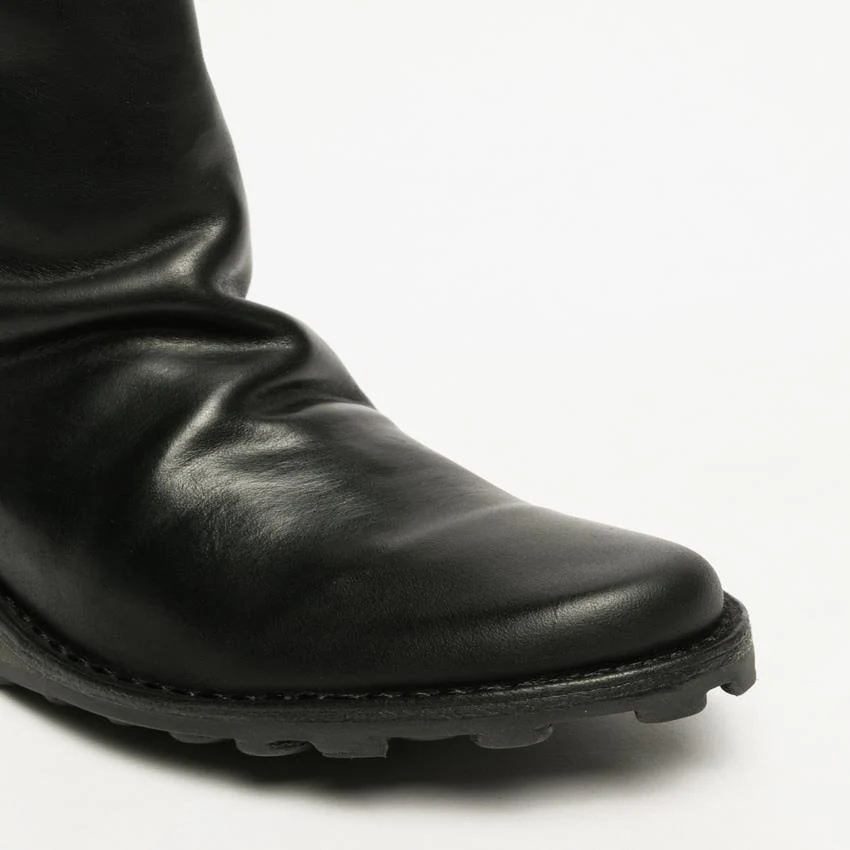 Fly London Womens Black MON944 Leather Wedge Heel Ankle Zip Up Chelsea Boots - Image 28