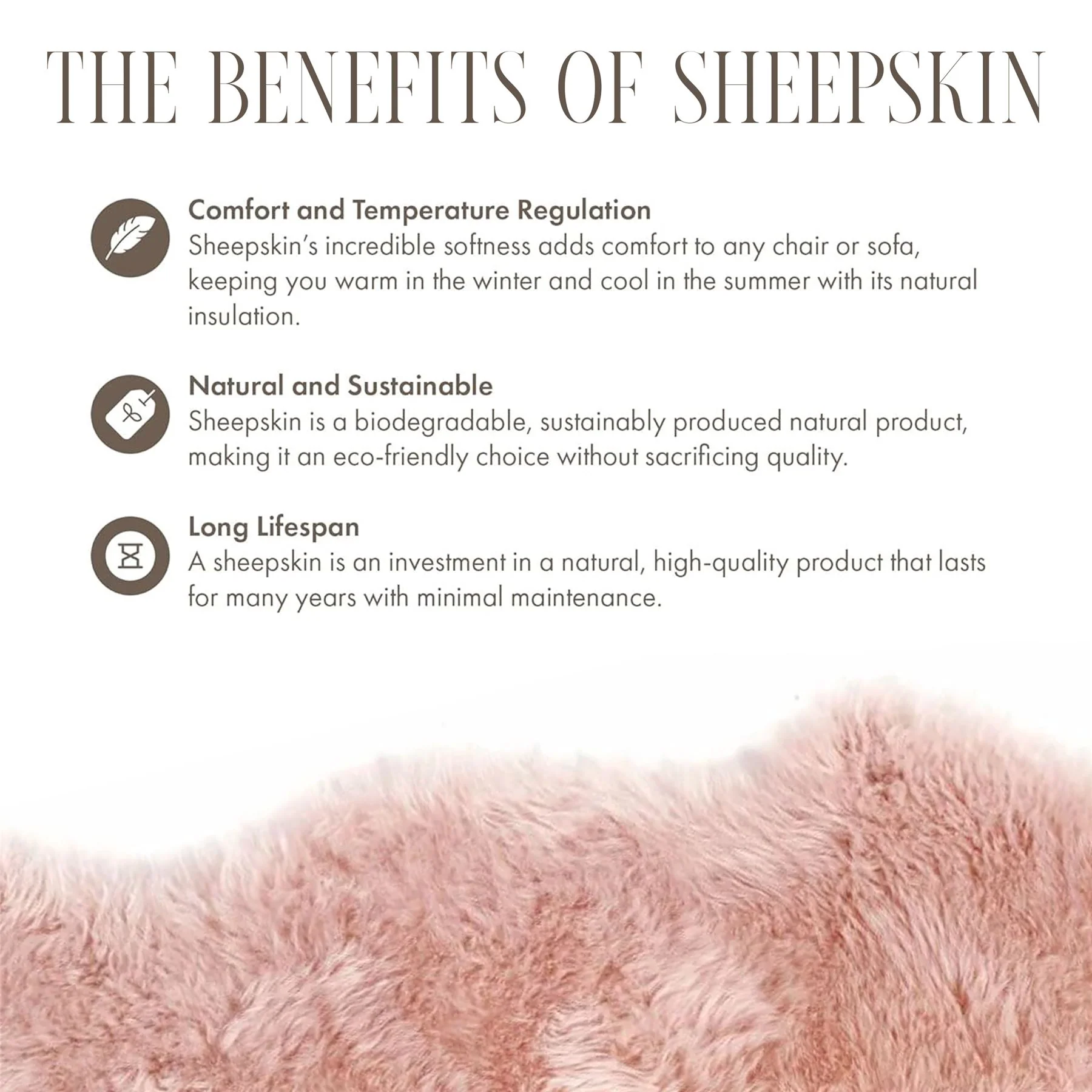 Genuine Sheepskin 40x40cm Real Wool Single Sided Cushion - Image 11