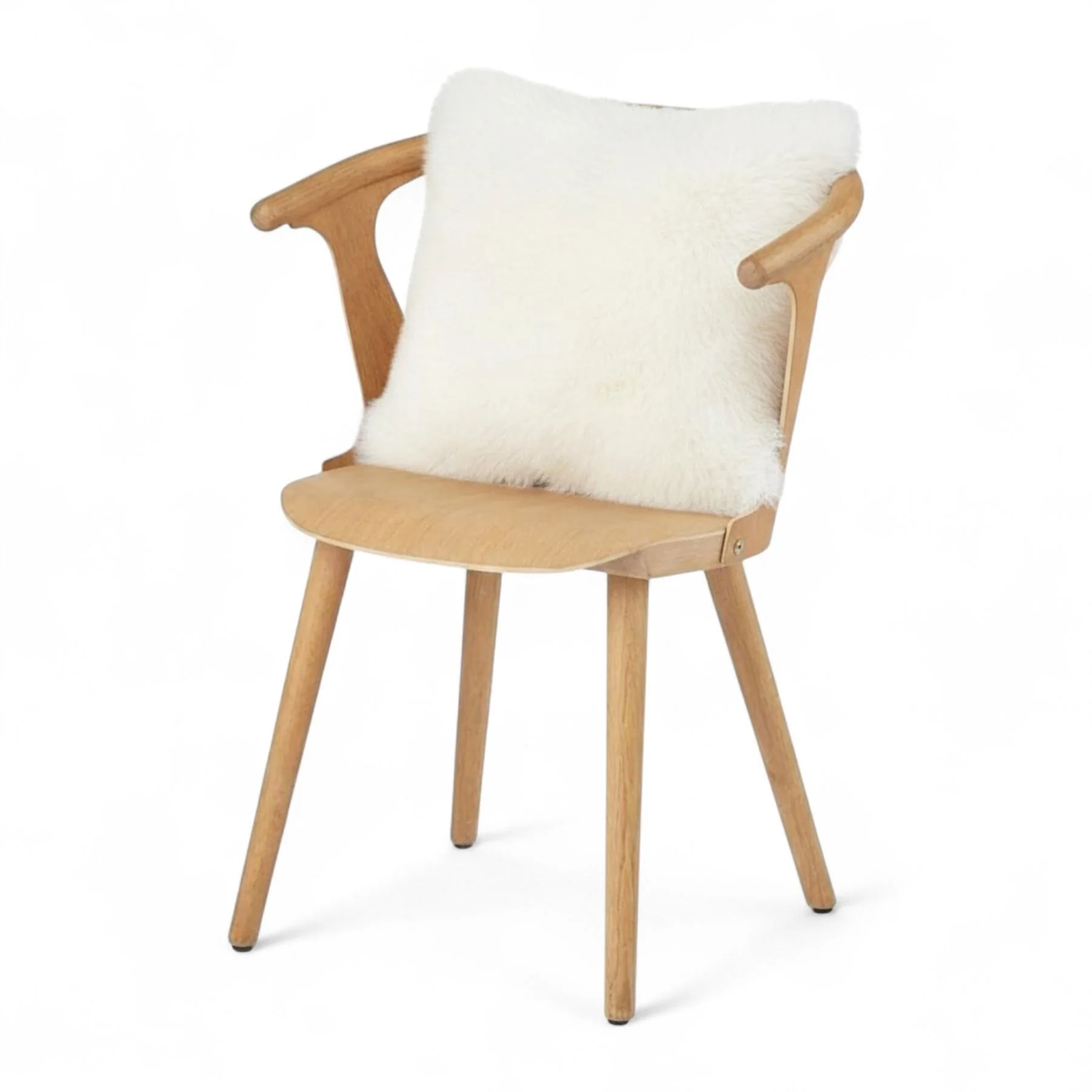 Genuine Sheepskin 40x40cm Real Wool Single Sided Cushion - Image 38