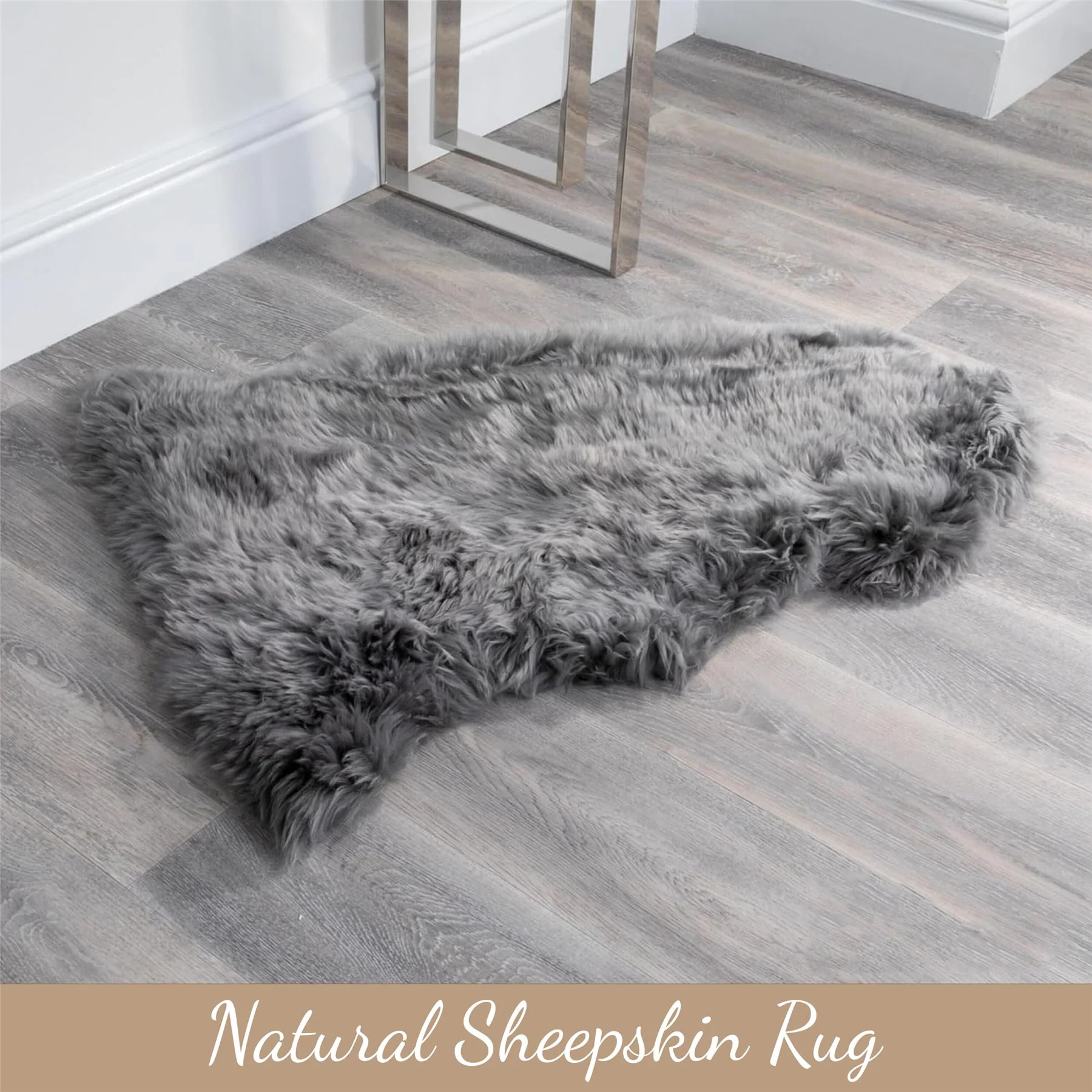 Genuine Sheepskin Natural Silky Soft Fluffy Real Wool Rug - Image 27