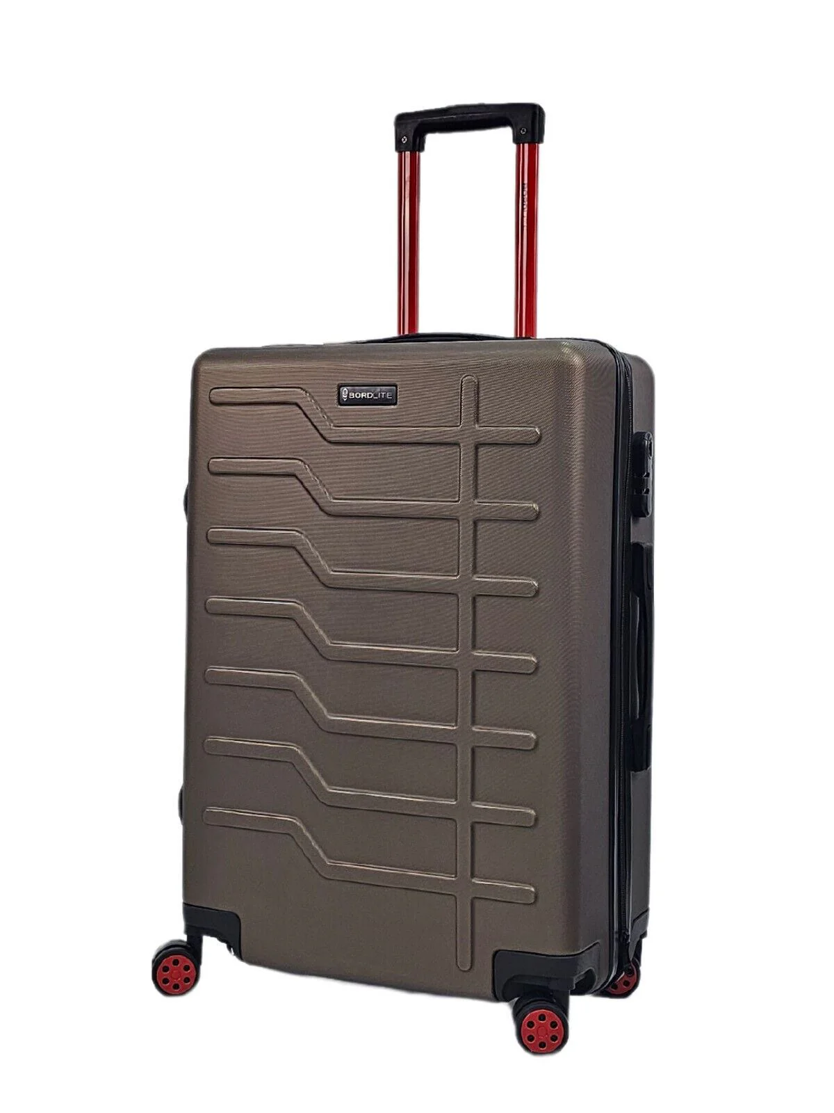 Grey Hard Shell Classic Suitcase Set 8 Wheel Cabin Luggage Case Holiday Travel - Image 8