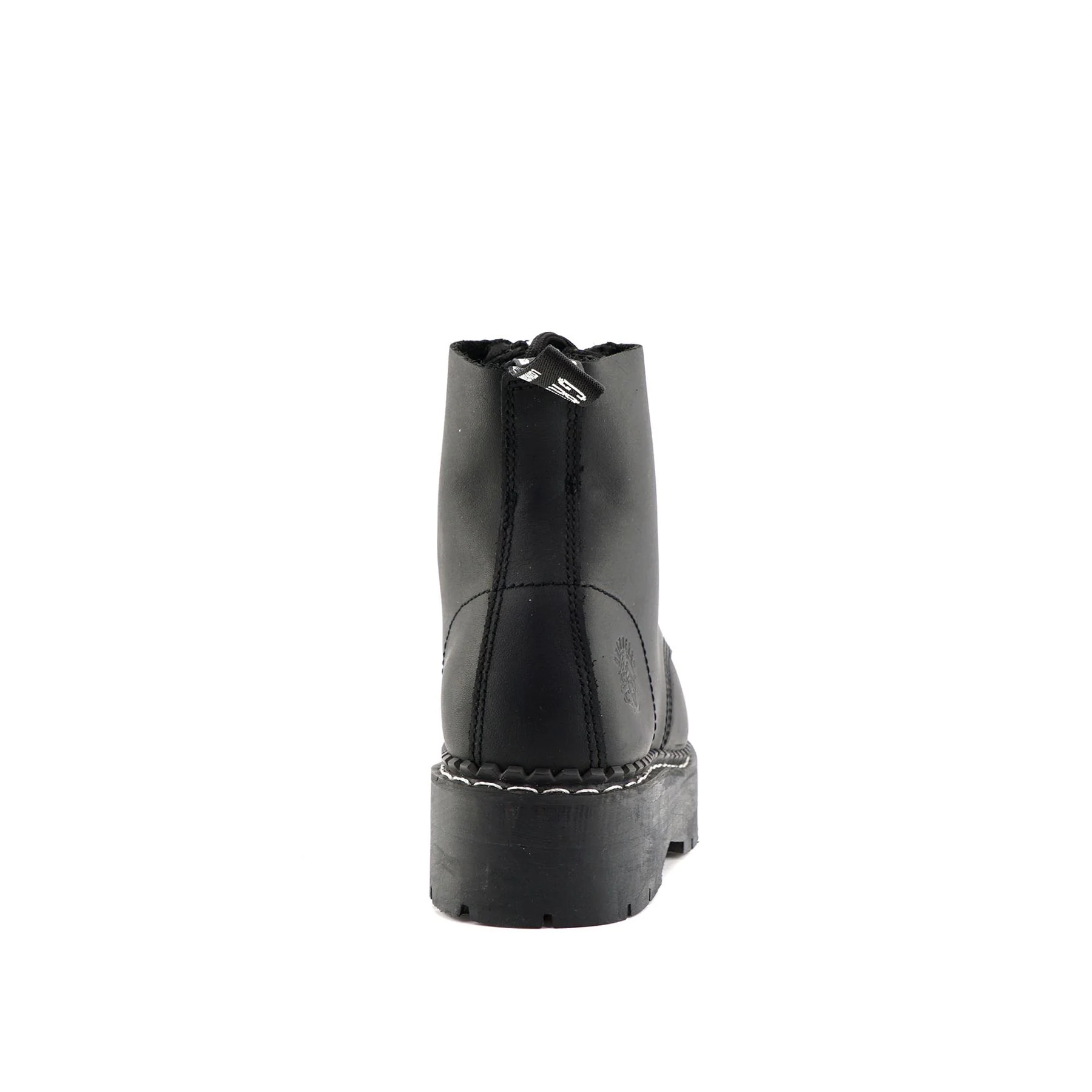 Grinders Unisex Black Leather Ankle Casual Zip Boots - Cameron ACS - Image 4