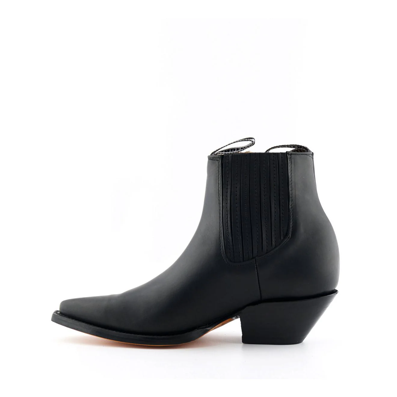 Grinders Unisex Black Western Chelsea Boots- Mustang - Image 3