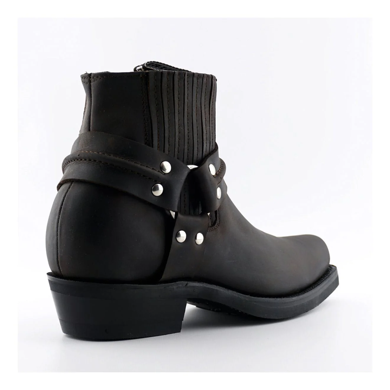 Grinders Unisex Brown Western Leather Boots-Renegade Lo - Image 3