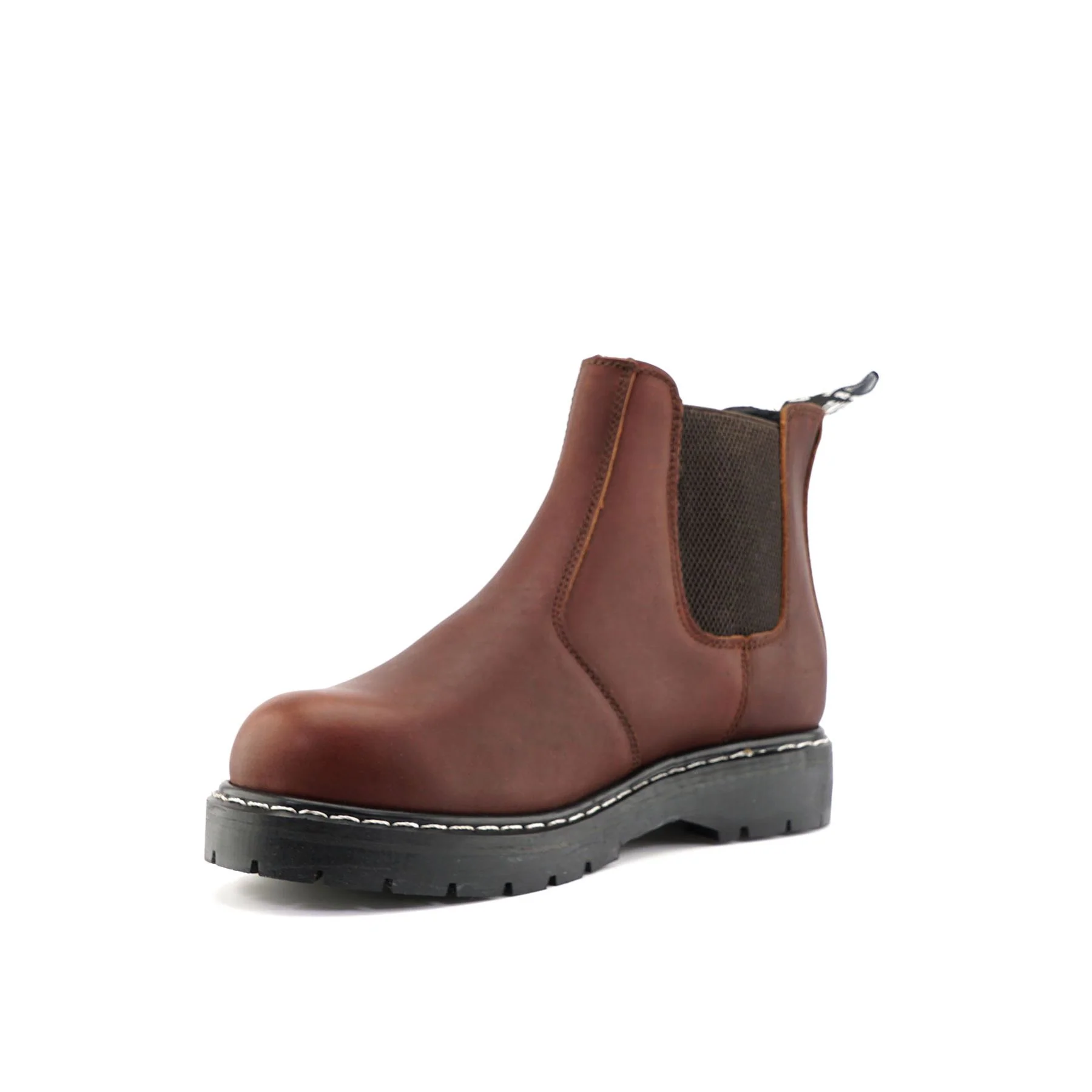 Grinders Unisex Wine Leather Ankle Slip On Boots - Chelsea ACS - Image 5