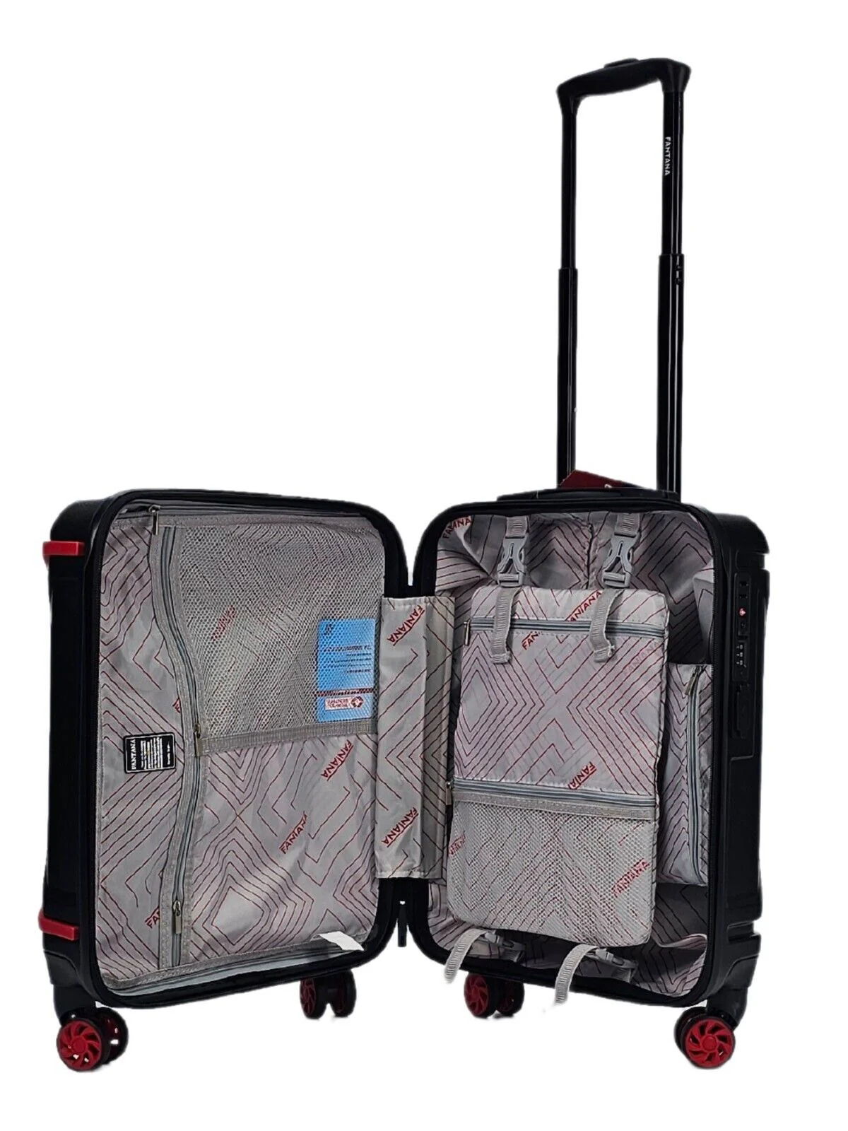 Hard Shell Cabin Suitcase 4 Wheel Luggage Travel Bag - Image 7
