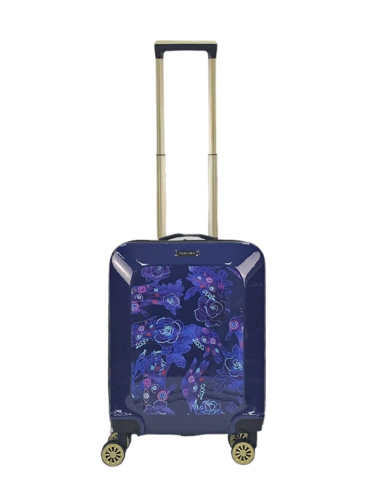 Hard Shell Flower Print Suitcase Luggage Set - Image 5