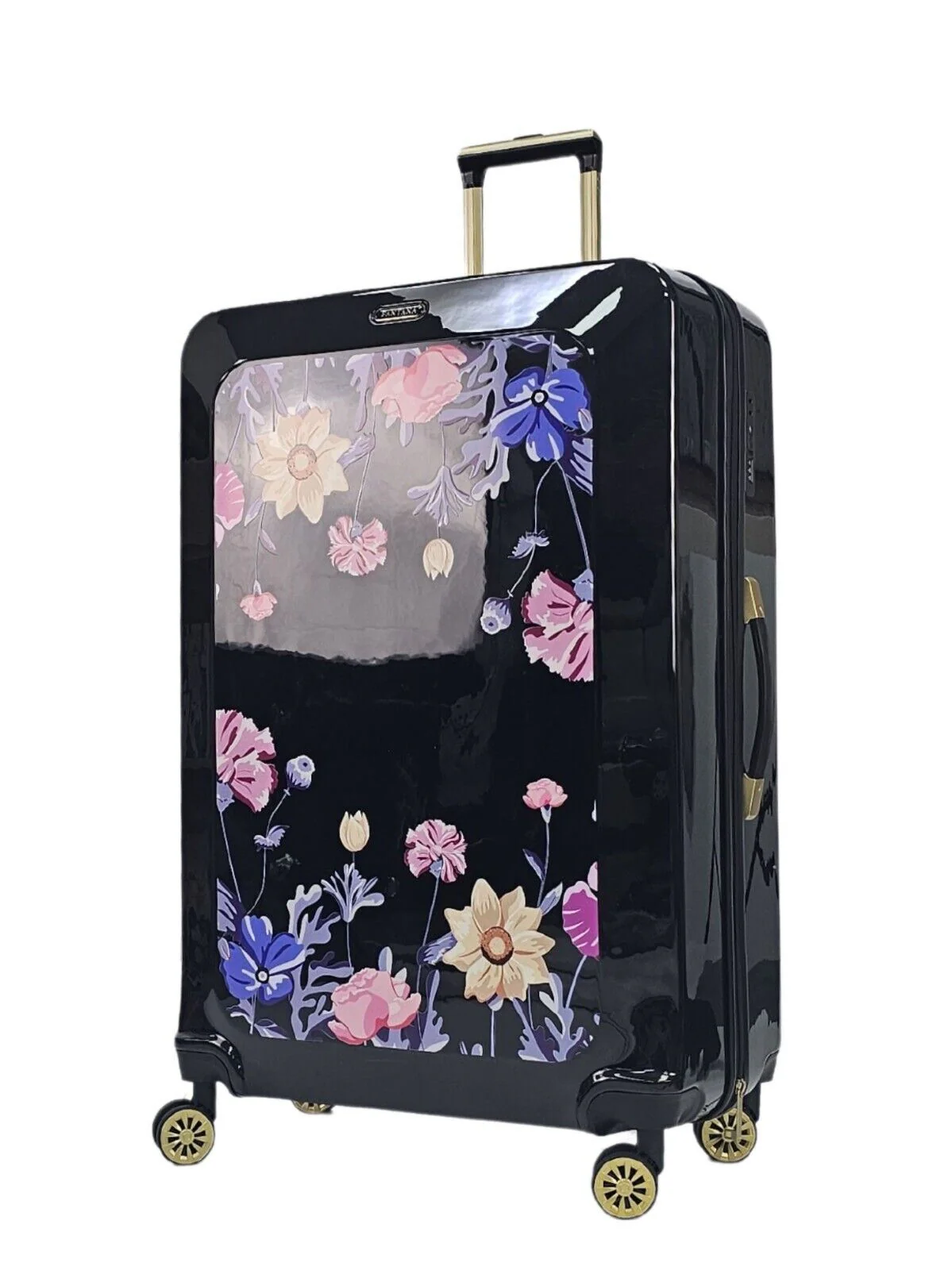 Hard Shell Flower Print Suitcase Luggage Set - Image 90