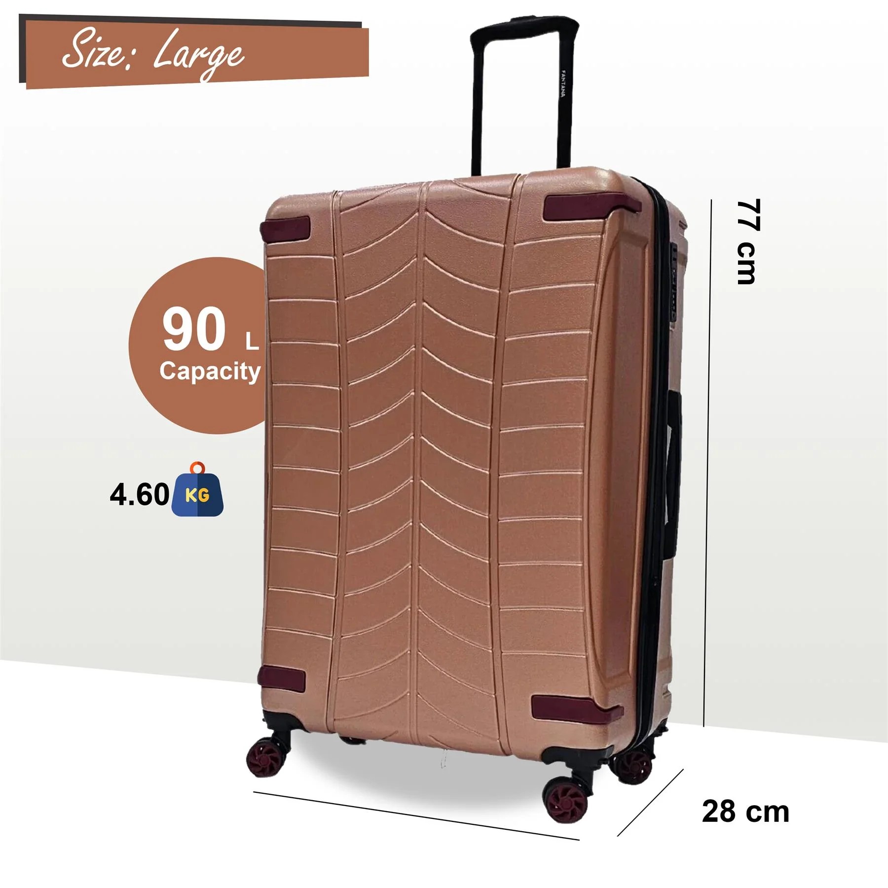Hard Shell Luggage Travel Suitcase Set - Image 42