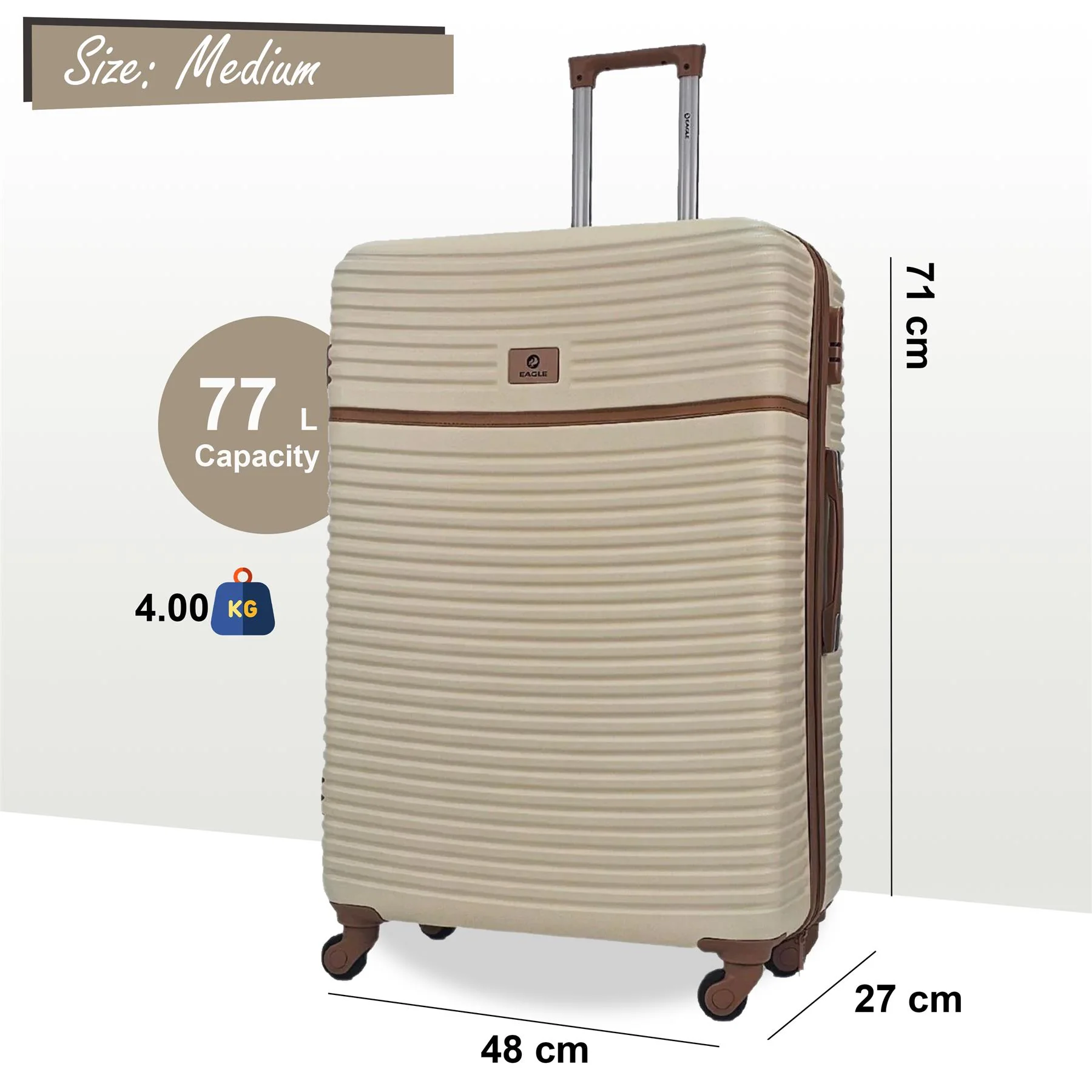 Hardshell ABS Suitcase Luggage Travel Set - Image 14
